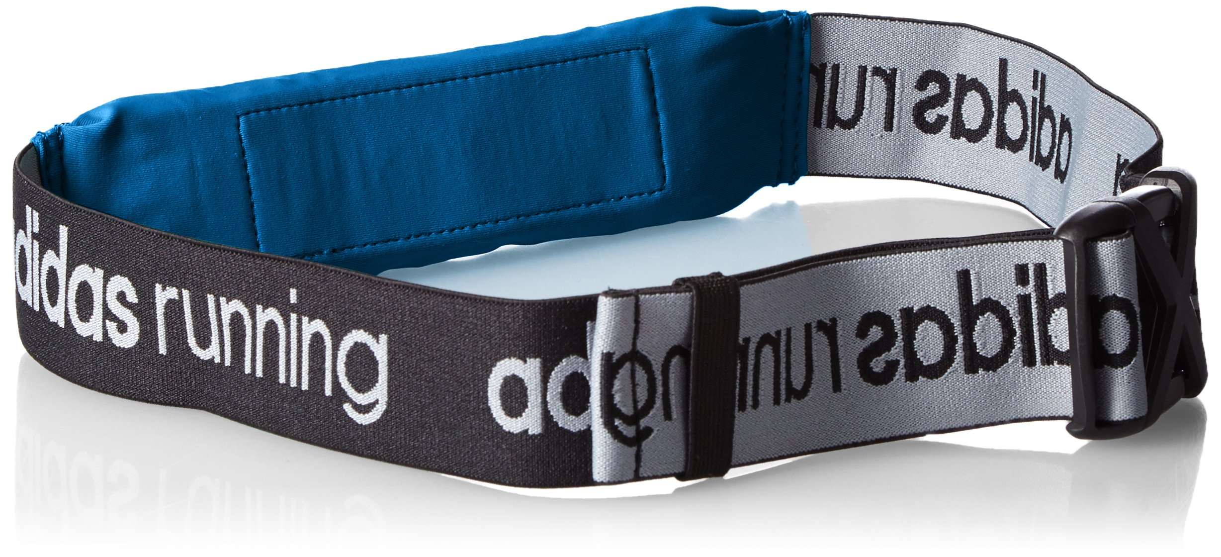adidas Run Belt - Cinturón Unisex, Color Negro/Gris, Talla única
