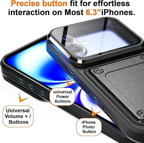 Miniatura 4 de AICase Funda para Redmi Note 11 Pro impermeable para Xiaomi Redmi Note 11 Pro 018oz transparente con protector de pantalla integrado