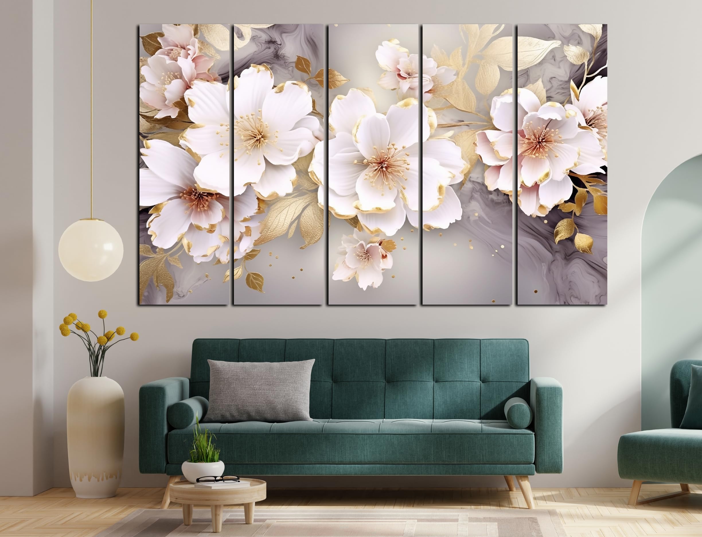 CN RETAILS White Flower European Style painting with frame Big Size (48x30) Wall Art for living room,Bedroom,Drawing room,Hotels-Wooden Framed Painting ss13_01 (B0CTB2TS67) Amazon Price History, Amazon Price Tracker