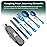 Taplord Portable Travel Silverware Set With Case, Includes 5 Pcs of Travel Utensils With Case, Stainless Steel Flatware Set For Camping, Easy to Travel, Lightweight (Blue)