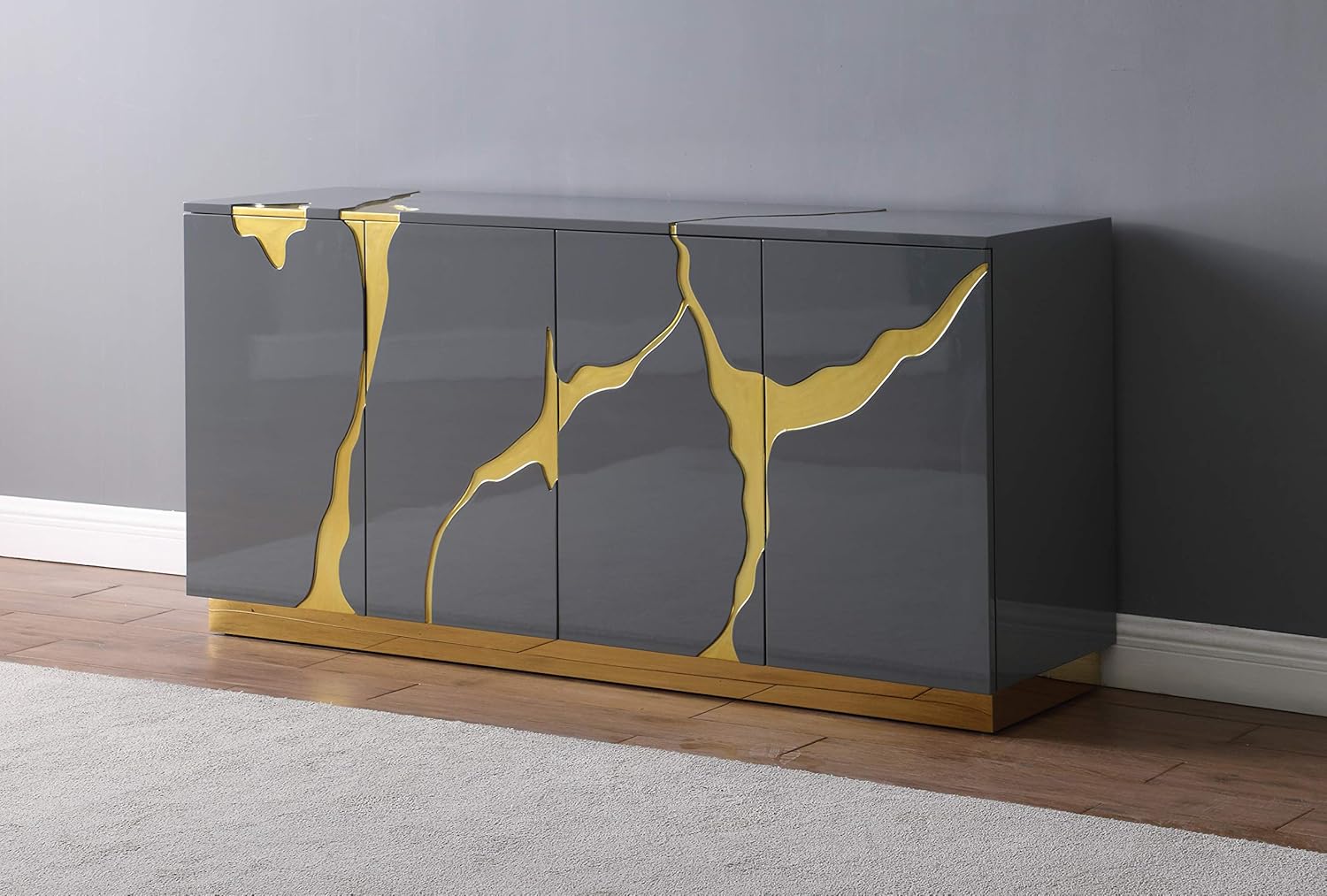 Best Master Furniture Taylor High Gloss Lacquer Sideboard