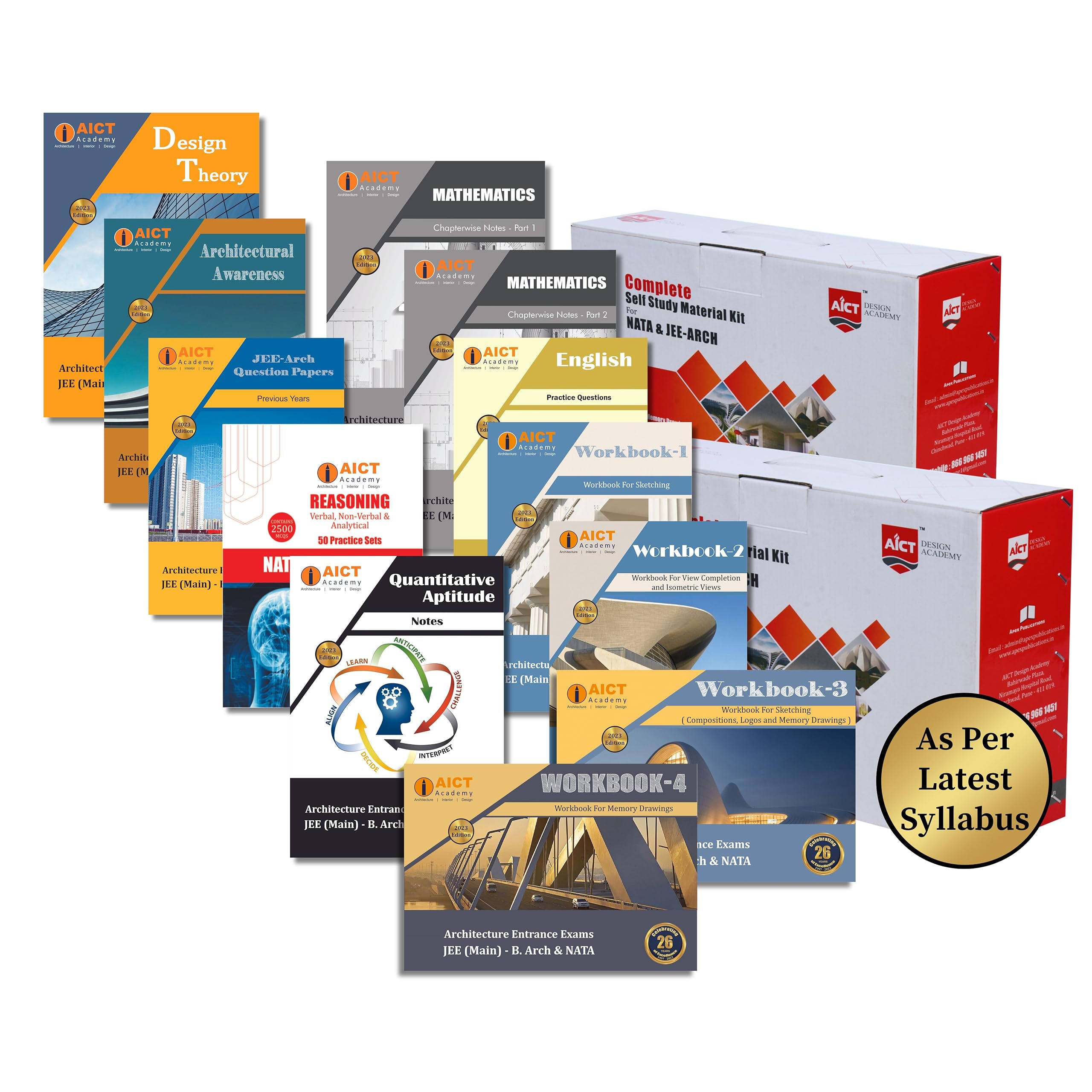 NATA 2025 & JEE Main (B.Arch) 2025 Books-Preparation Complete Self study material kit with FREE Online Test Series, Sketch Bank and Ebooks. NATA & JEE Main (B.Arch) Preparation books 2025