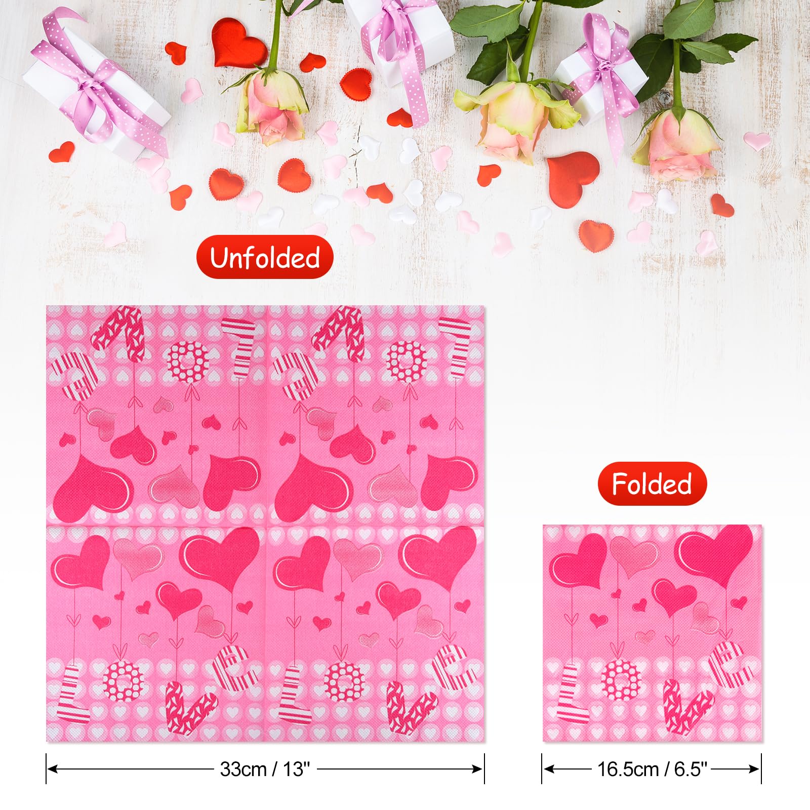 80 Tovaglioli Di Carta Per Pasqua – Rosa, 4 Disegni – 33x33 Cm – Per Feste, Cocktail, Decorazioni Tavola – Monouso Di Qualità