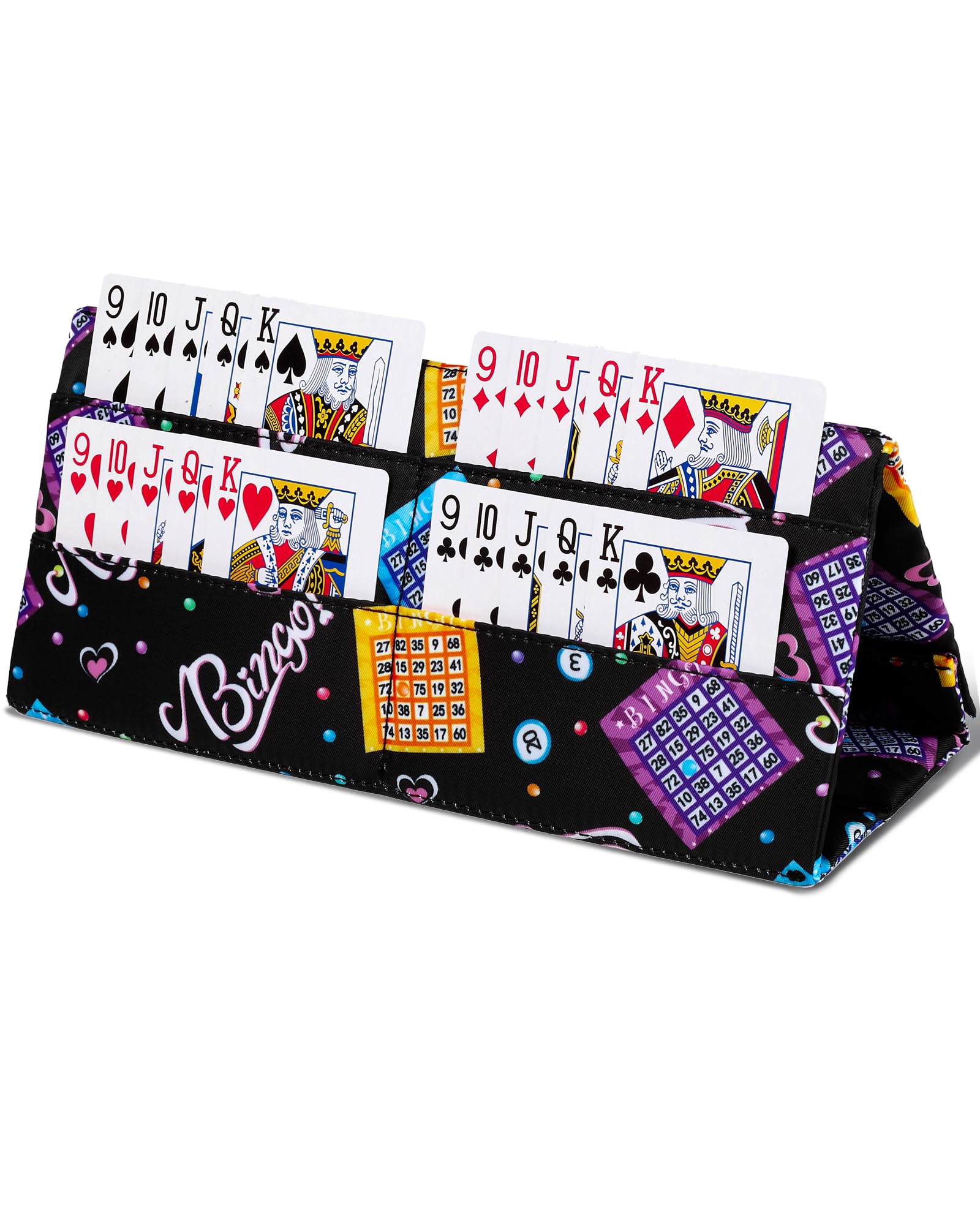 Soporte para cartas de juego para pestañas de bingo, portatarjetas para tarjetas de puente de póquer, soporte de tarjetas de bingo para fichas de juego, accesorios de juego de casino, premios para
