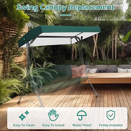 Miniatura 7 de Cubierta superior para columpio para exteriores, toldo Oxford Colth 210D, impermeable, de lujo, cubierta superior de columpio, cubierta superior de