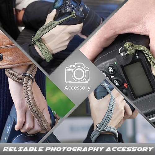 Miniatura 6 de SUNYA Correa de muñeca para cámara, correa de mano para cámara de paracaídas, liberación rápida, accesorio portátil