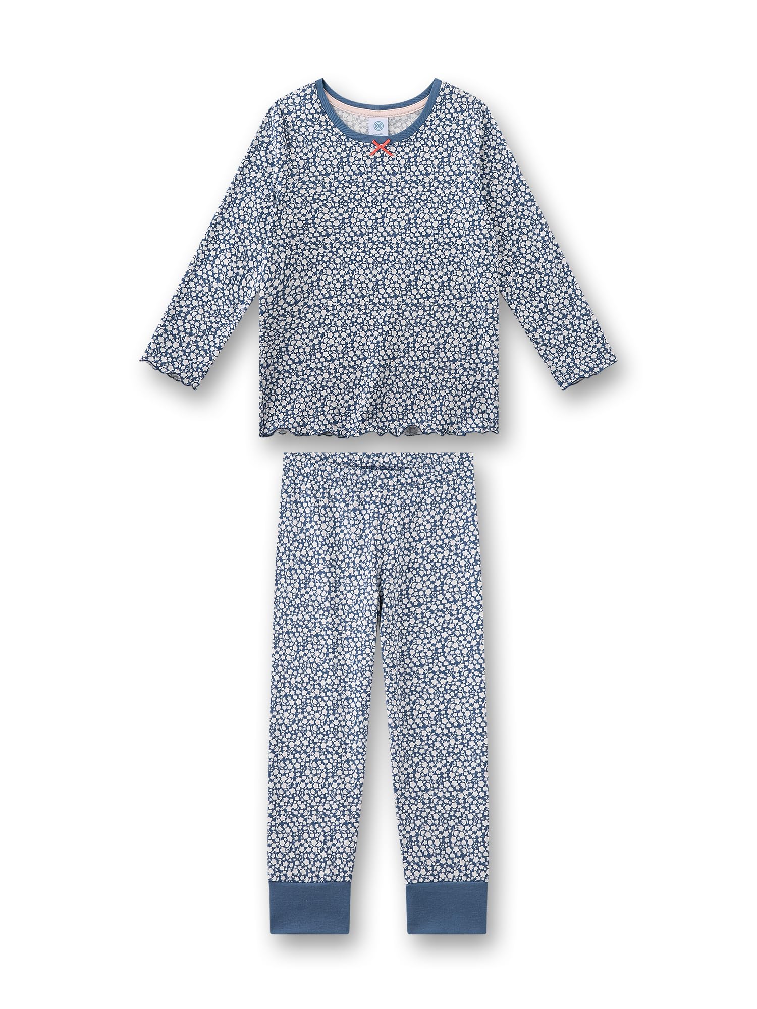 Sanetta 233770 Juego de Pijama, Azul, 128 para Niñas