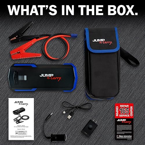 Miniatura 6 de Clore Automotive JNC345 Jump-N-Carry 3000A Arrancador de litio de 12 voltios para motores de gasolina de hasta 10.0 litros y diésel de 10.0 litros