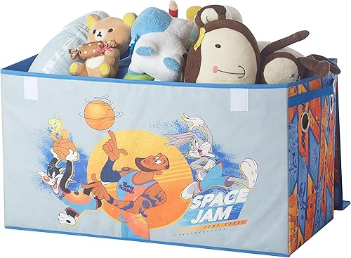 Miniatura 102 de Idea Nuova Pixar Lightyear - Baúl plegable de almacenamiento de juguetes para niños, duradero con tapa Avengers,Batman Caballero Oscuro,Azul -