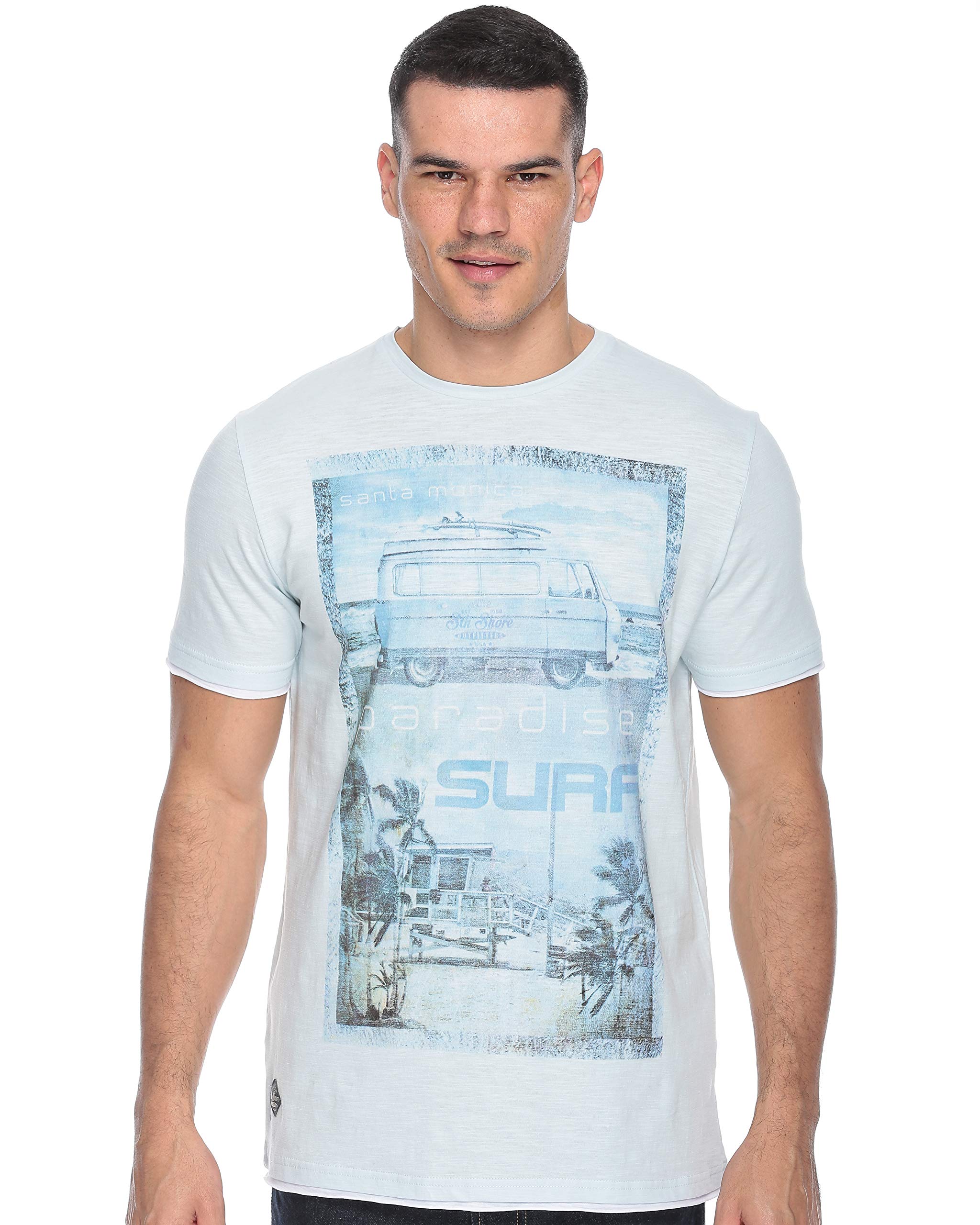 South ShoreCotton Round Neck T-Shirt For Men