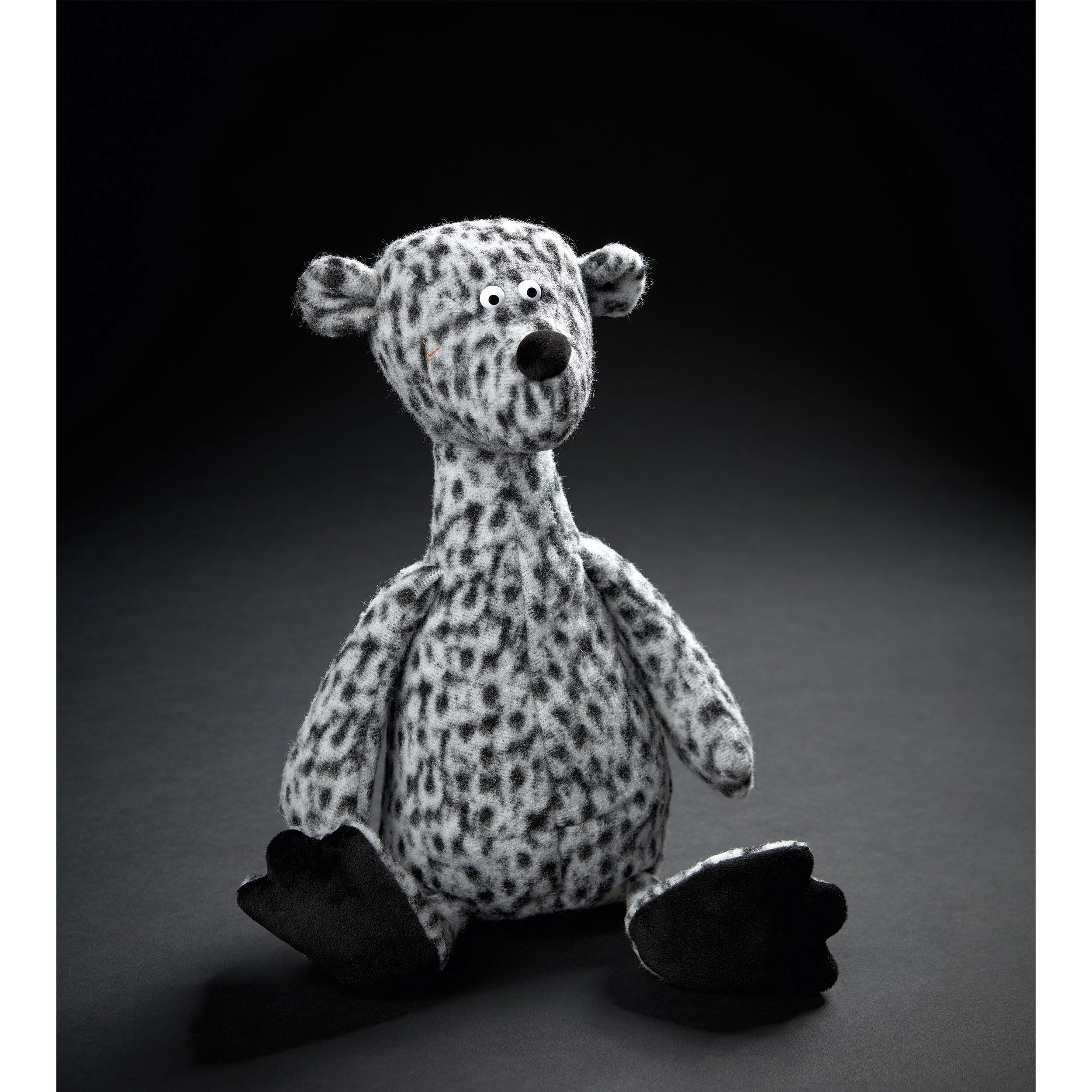 sigikid 39698 Bär ACH Good! Editon 23,BeastsTown Kuscheltier: Sammeln,Schenken,Spielen,Schmusen Kinder Erwachsene von 2-99 Jahren,Grau-gescheckt/Bär,36x13x12cm