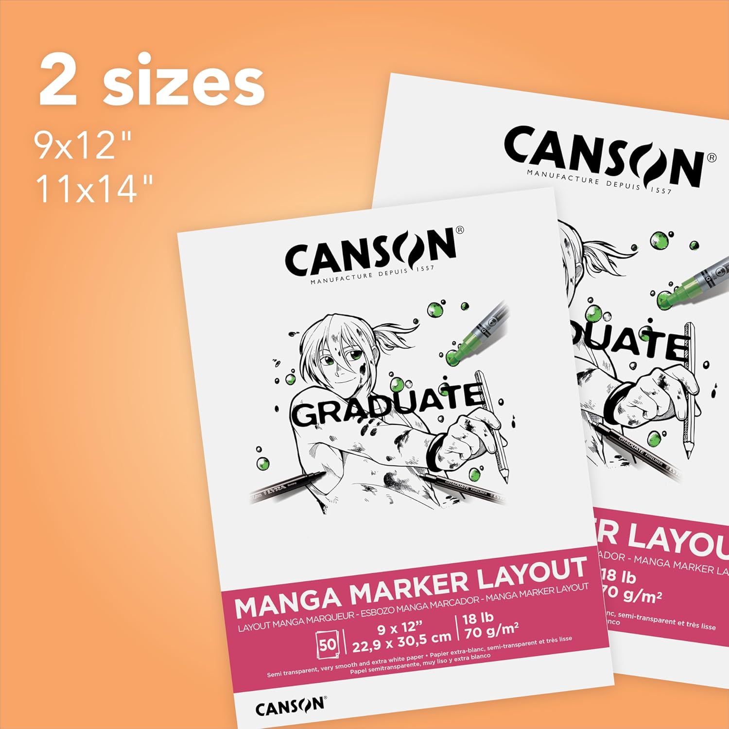 Canson Graduate Paper Pad, White