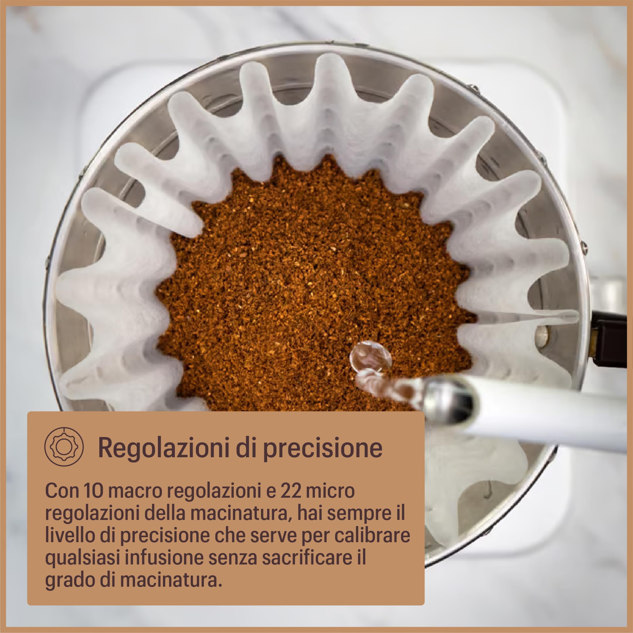 Baratza - Macinacaffè Vario W+ 230V - Elettrodomestici per la Casa, Macina Caffè Elettrico per Caffè in Grani - Grinder con Bilancia Integrata, Bianco