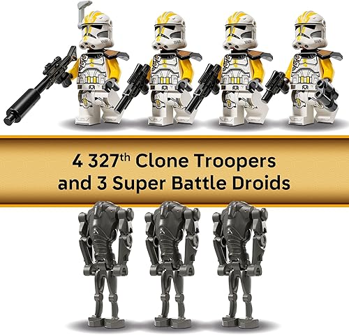 Miniatura 5 de LEGO Star Wars 327th Star Corps Clone Troopers Battle Pack Juguete de construcción  Juego de simulación para niños y niñas, a partir de 7 años  Kit