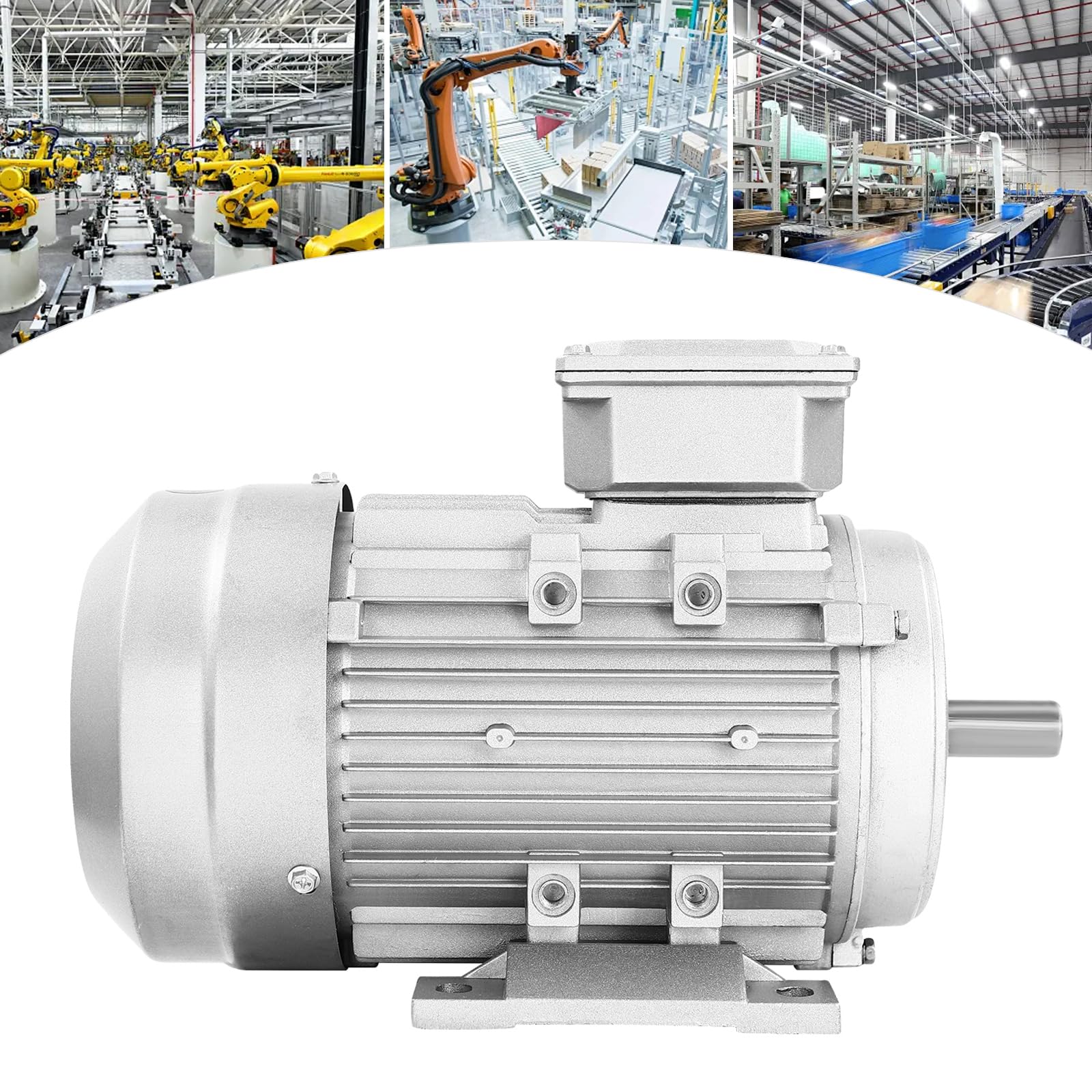 Motor eléctrico 1,1 kW 1405 rpm motor asíncrono de CA con bobina de cobre puro de 3 fases para ventiladores, bombas, máquinas de herramientas, compresores