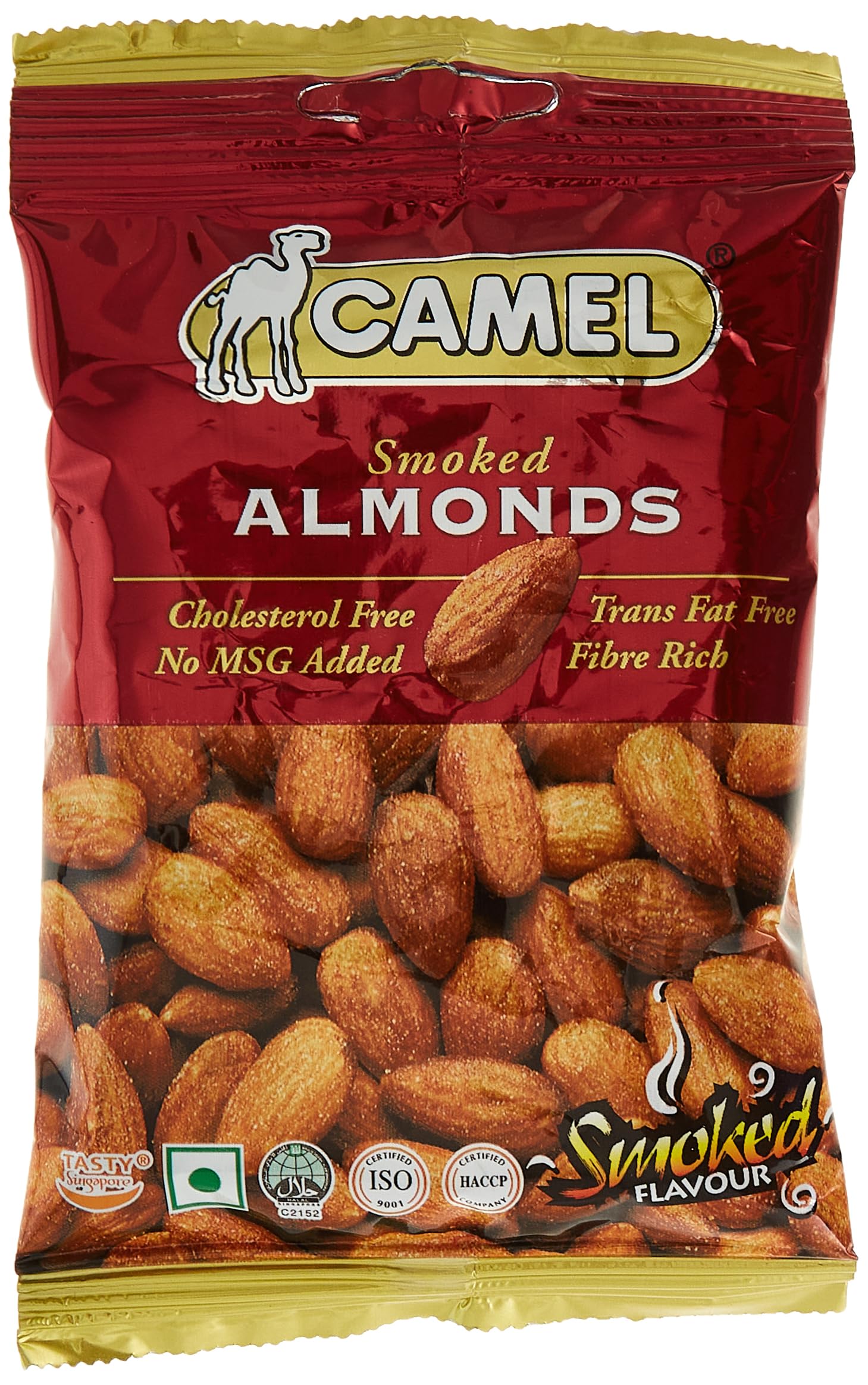 CAMEL SMOKED ALMONDS FLOW PACK 40GM