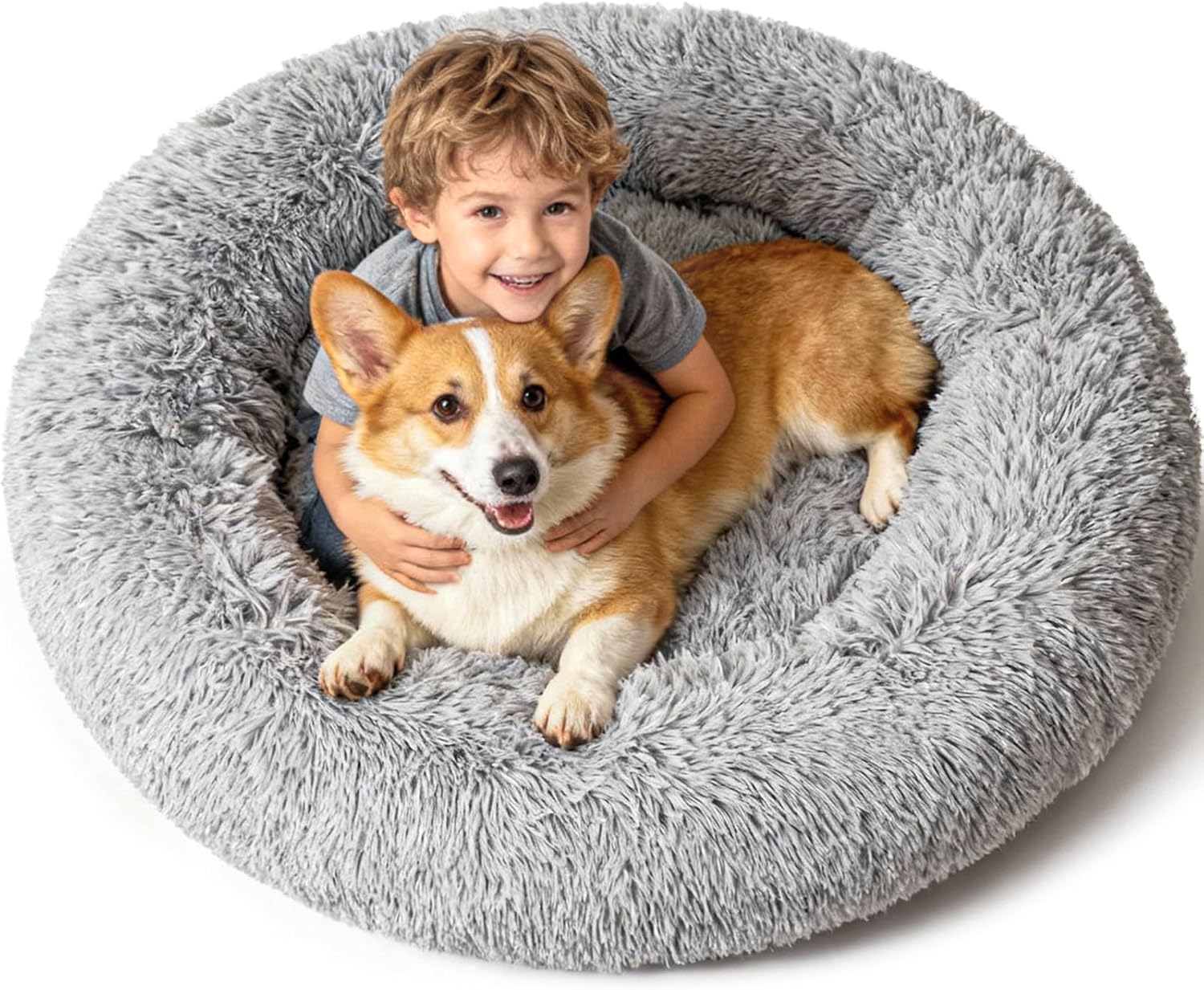 Calming Dog Bed for Anxiety Relief