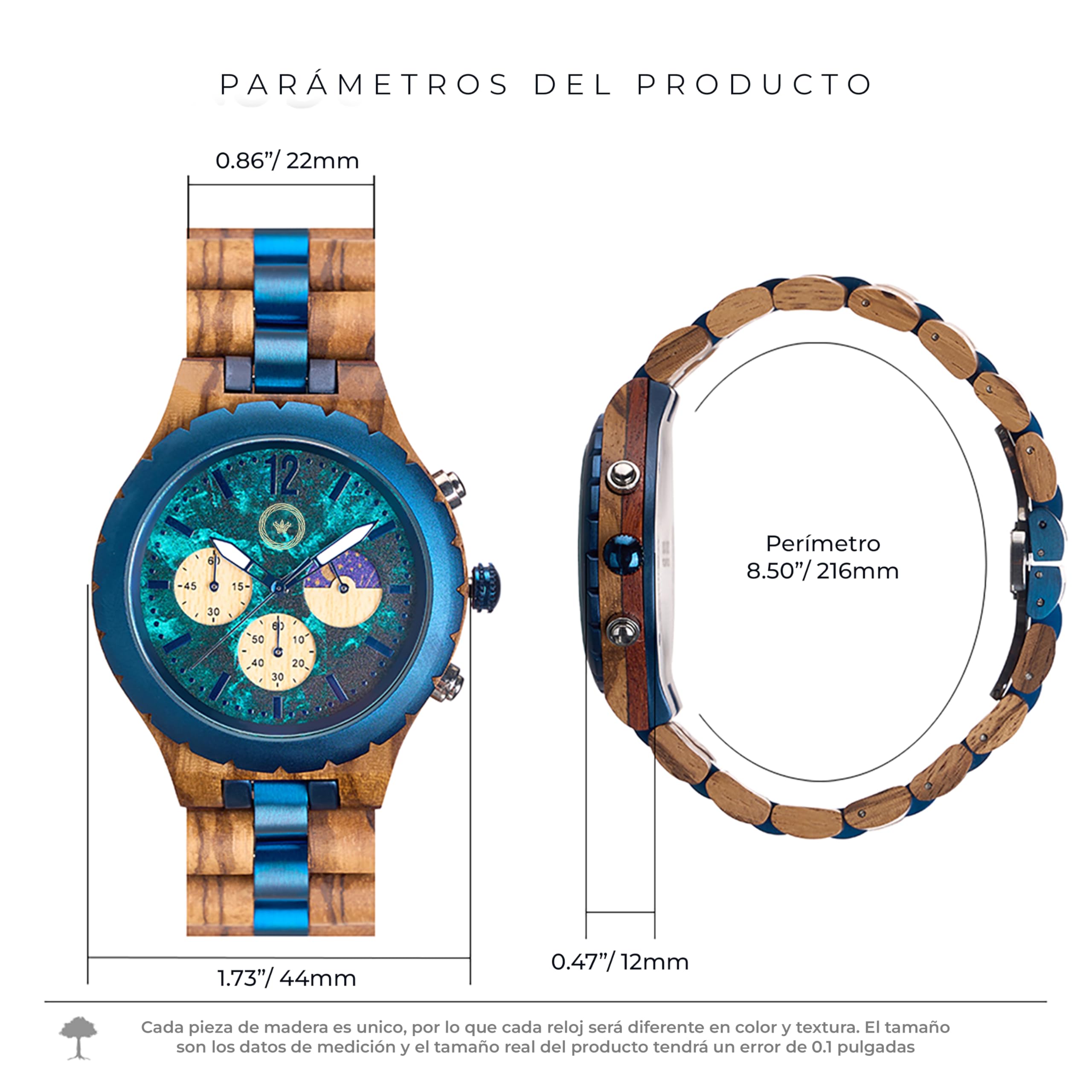 Reloj de para Hombre con Grabado Personalizado Nombre Fecha Momento Unico-Correa Ajustable Ligero-Regalo Personalizable Aniversario Cumpleaños Boda