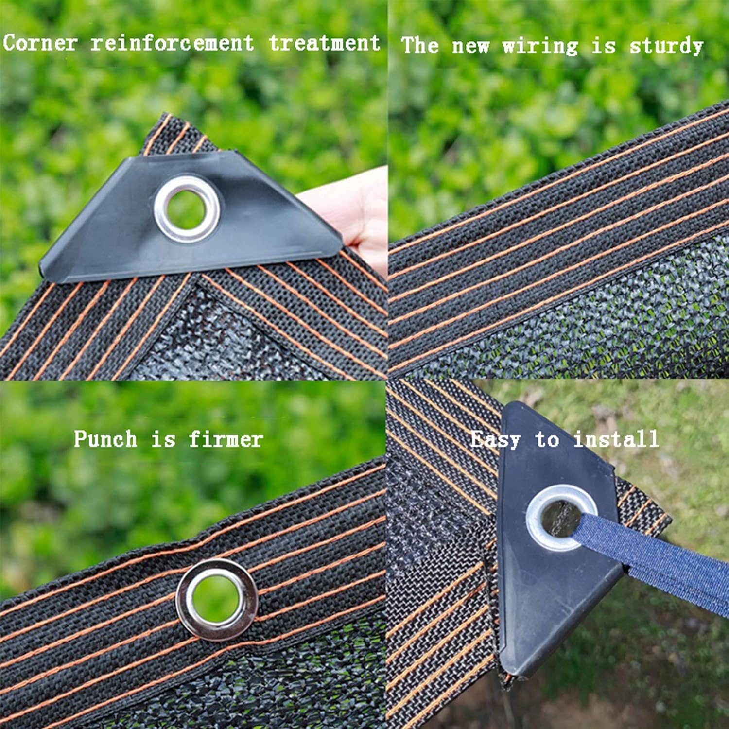 Shade Net,Sunblock Shade Cloth,Sun Mesh Shade,Sunblock Shade,Black Premium Mesh Shade Panel with Grommets,for Plant Cover,Greenhouse,Barn,Top Shade Cloth Quality Panel,2*10m(6.56*32.81ft)