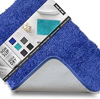 Vista 39 de Clara Clark - Alfombras de baño, ultra suaves y peludas - Tapetes para baño, lavables a máquina, con respaldo de goma antideslizante, 17 x 24