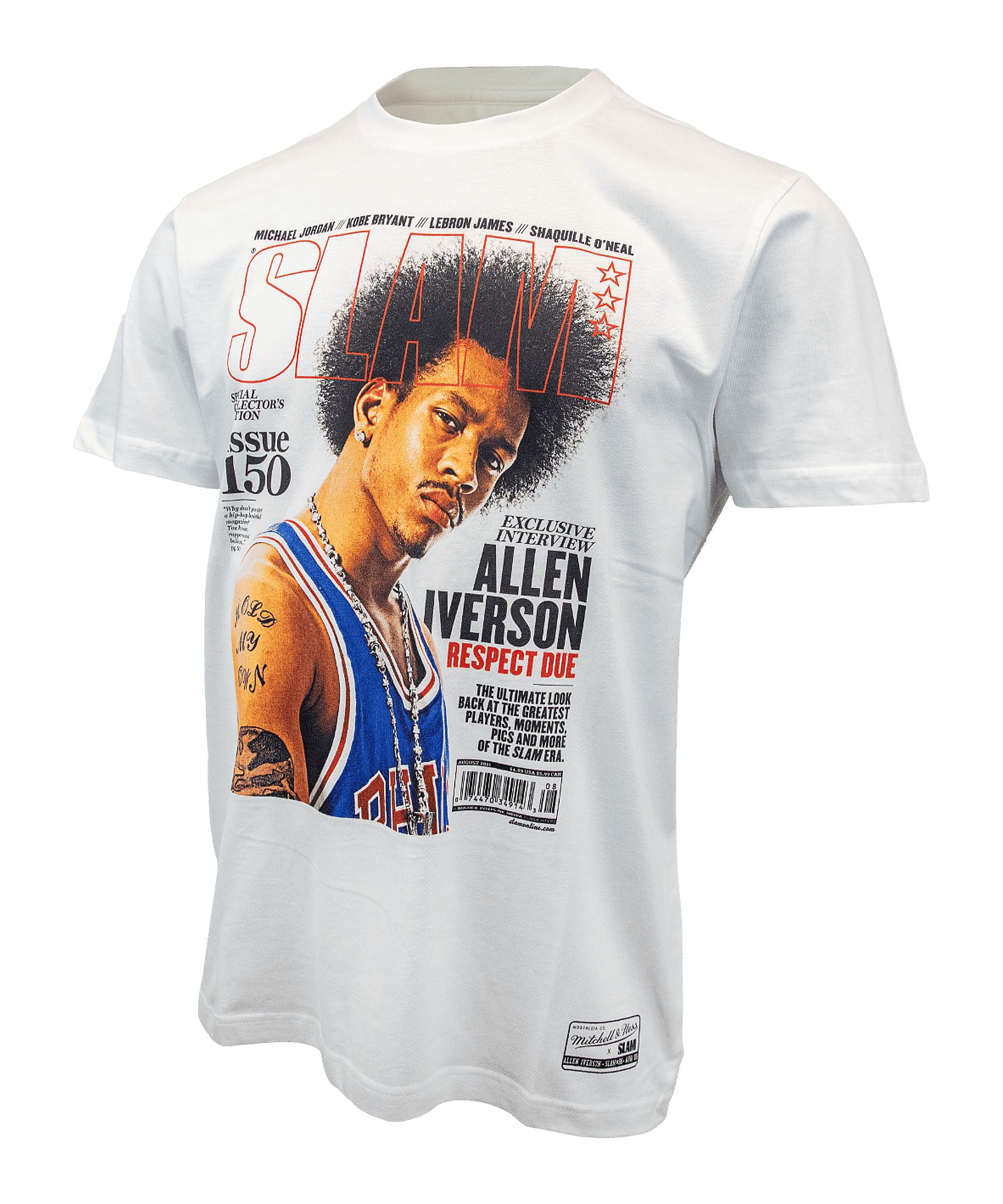 Mitchell & Ness NBA SLAM Tee 76ERS Allen Iverson White - M