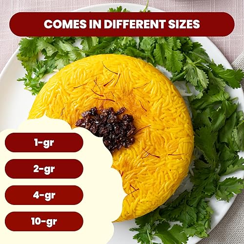 Miniatura 5 de 0.14 oz de hilos de azafrán de Afganistán, procedentes de la provincia de Herat, azafrán rico y aromático, grado A premium, todo rojo