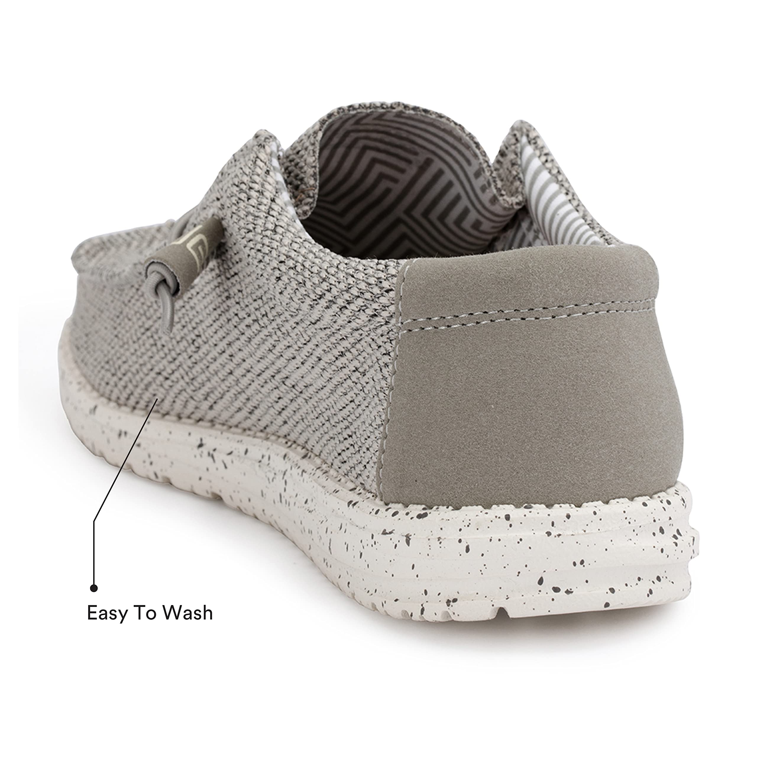 Hey Dude Wally Sox Mens Size 10 Ash Gray Washable Lightweight Cushioned Hey Dude Shoes Men main image 2