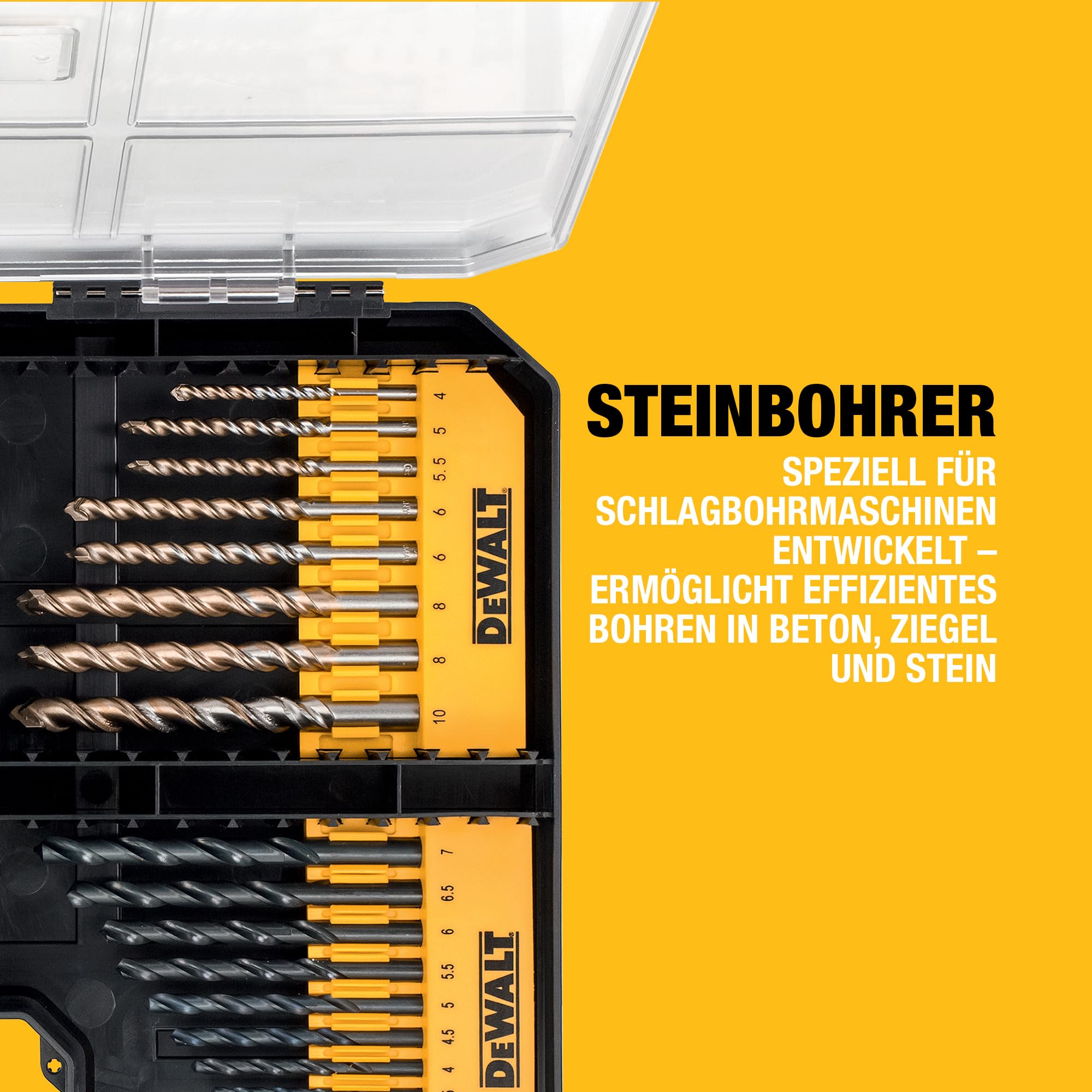 DEWALT 100-teiliges High Performance Bohr- und Schrauberbit-Set (kompatibel mit der Schublade der TSTAK-Box IV), DT71569-QZ