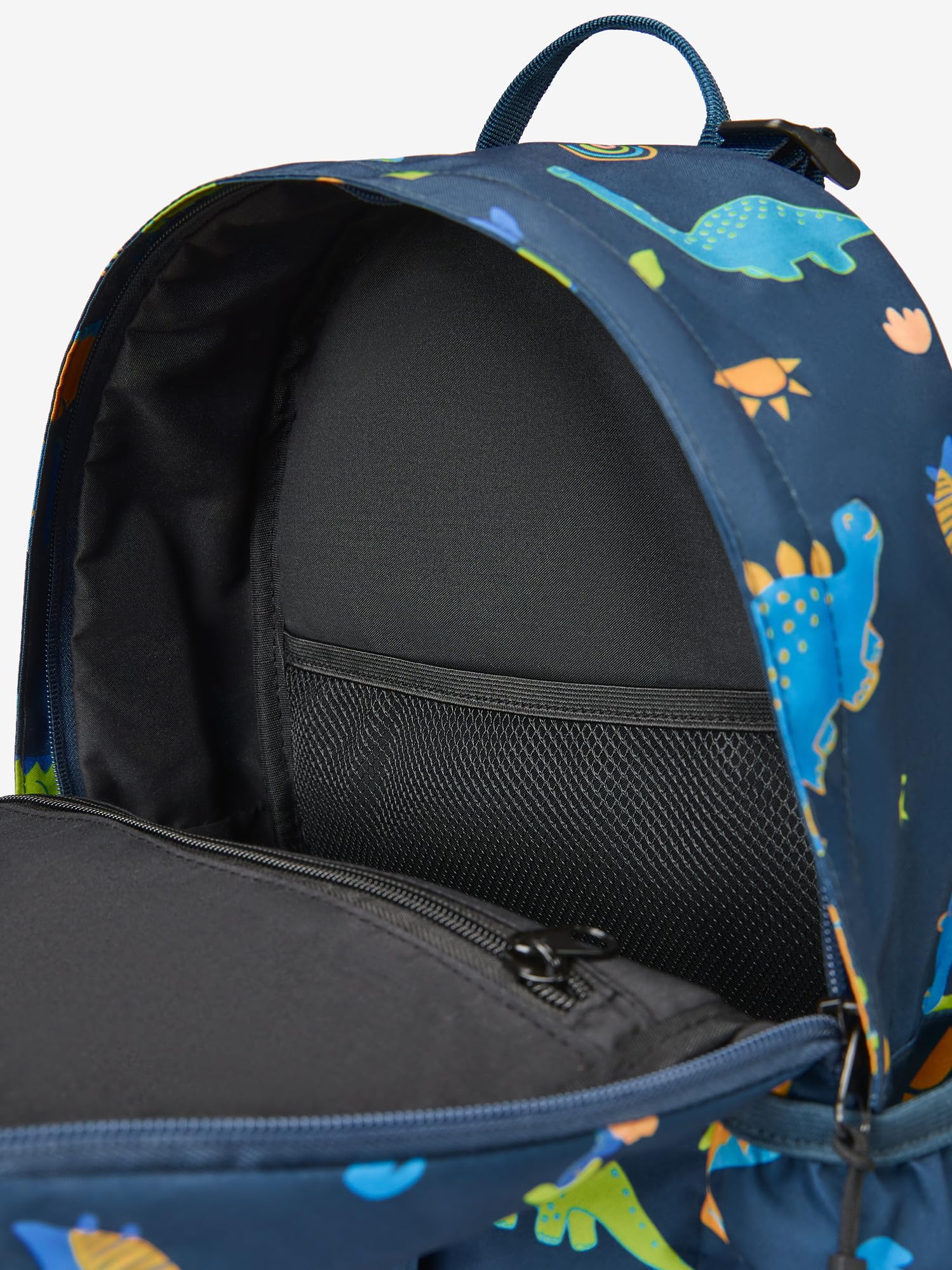 Run Kinderrucksack 16L, Leichter Outdoor Rucksack für Jungen und Mädchen ab 6 Jahre, Ergonomischer Wanderrucksack für die Schule, Khaki Dinosaurier