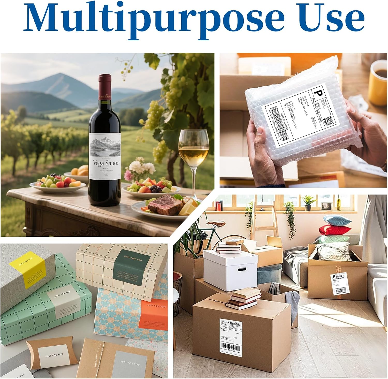 168 Pcs 4"x5" Printable Label Stickers for Laser & Inkjet Printers image 5
