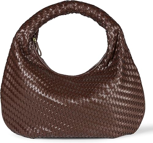 Amazon Essentials Bolso de hombro tejido para mujer Marrón,Negro,Blanco Roto,Verde,https://www.amazon.com/dp/undefined