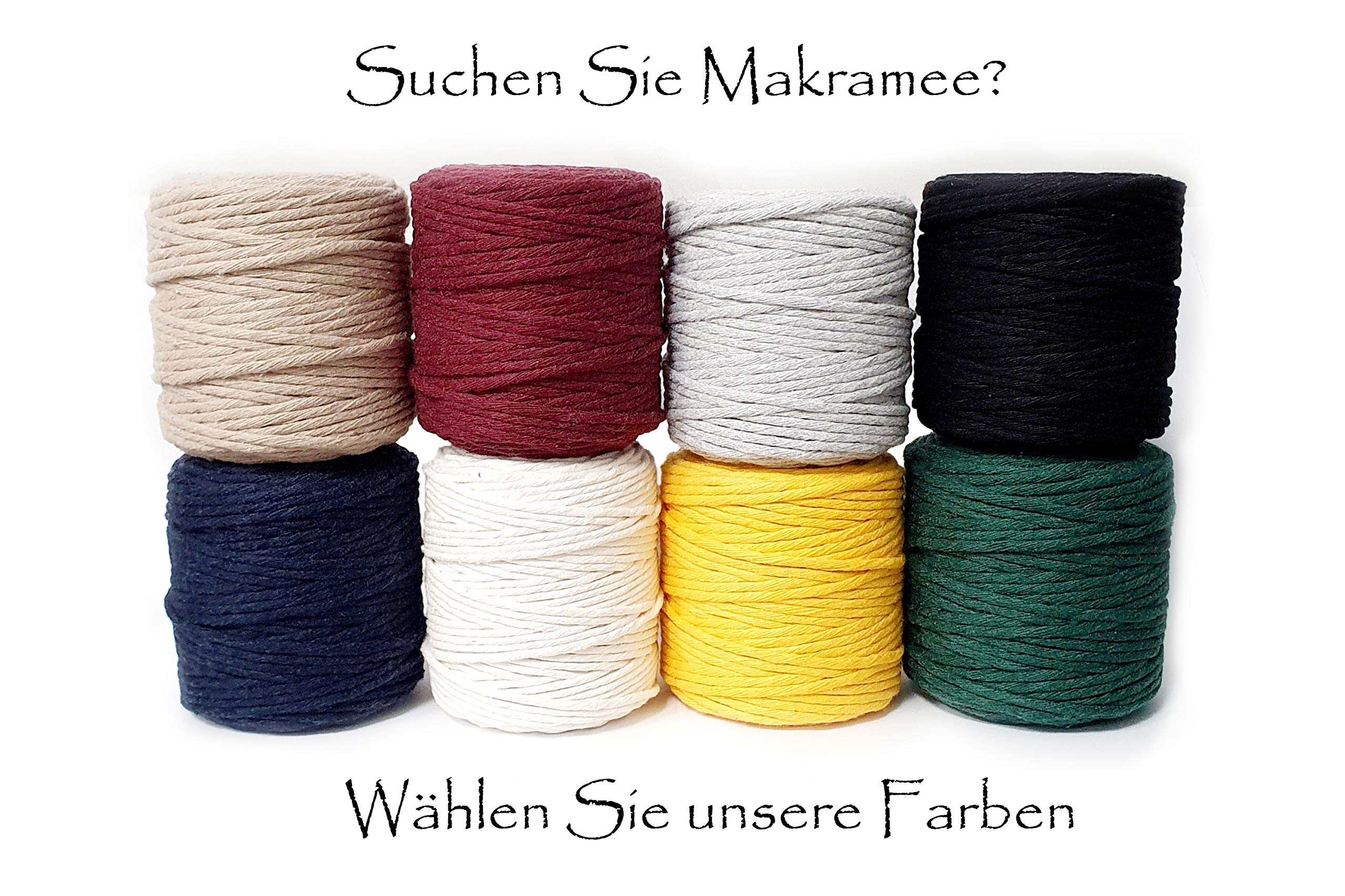 Makramee Garn Navy blau 5mm 100M Baumwollkordel Baumwollgarn Natur Macrame für DIY Dekorieren Natürliche Handwerk Wandbehang Stricken Basteln