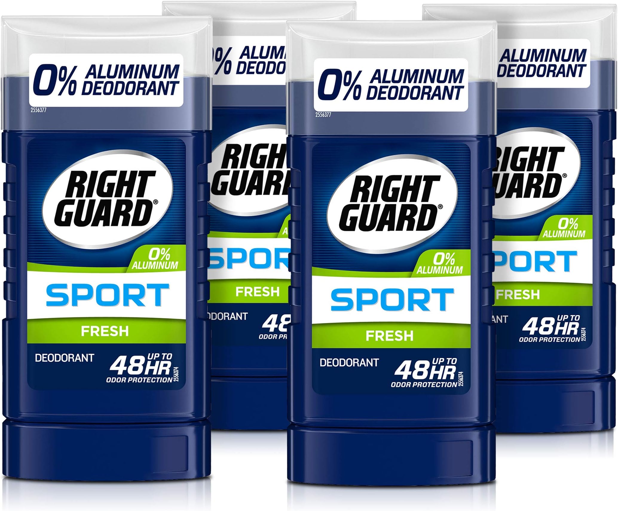 Right Guard Sport Aluminum-Free Deodorant Invisible Solid Stick, Fresh, 3 oz . 4 Count (Pack of 1)