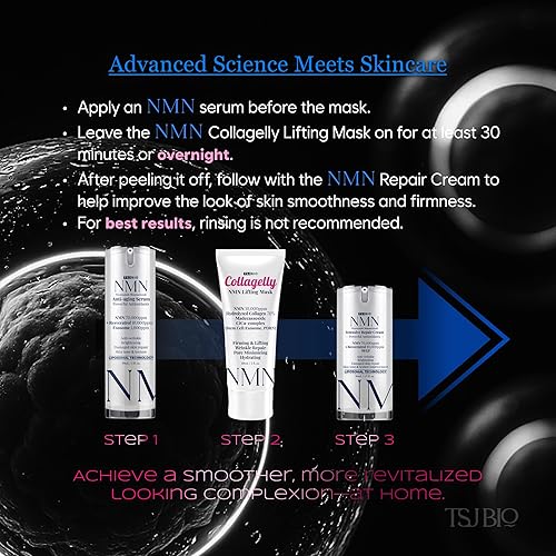 Miniatura 7 de NMN Radiance Renewal Serum - Cuidado de la piel de grado profesional con NMN 70,000PPM, resveratrol y complejo de exosomas (1.01 fl oz)