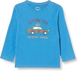 s.Oliver Junior Baby s.Oliver Junior Baby Boys' T-Shirt Langarm, Blue, 92