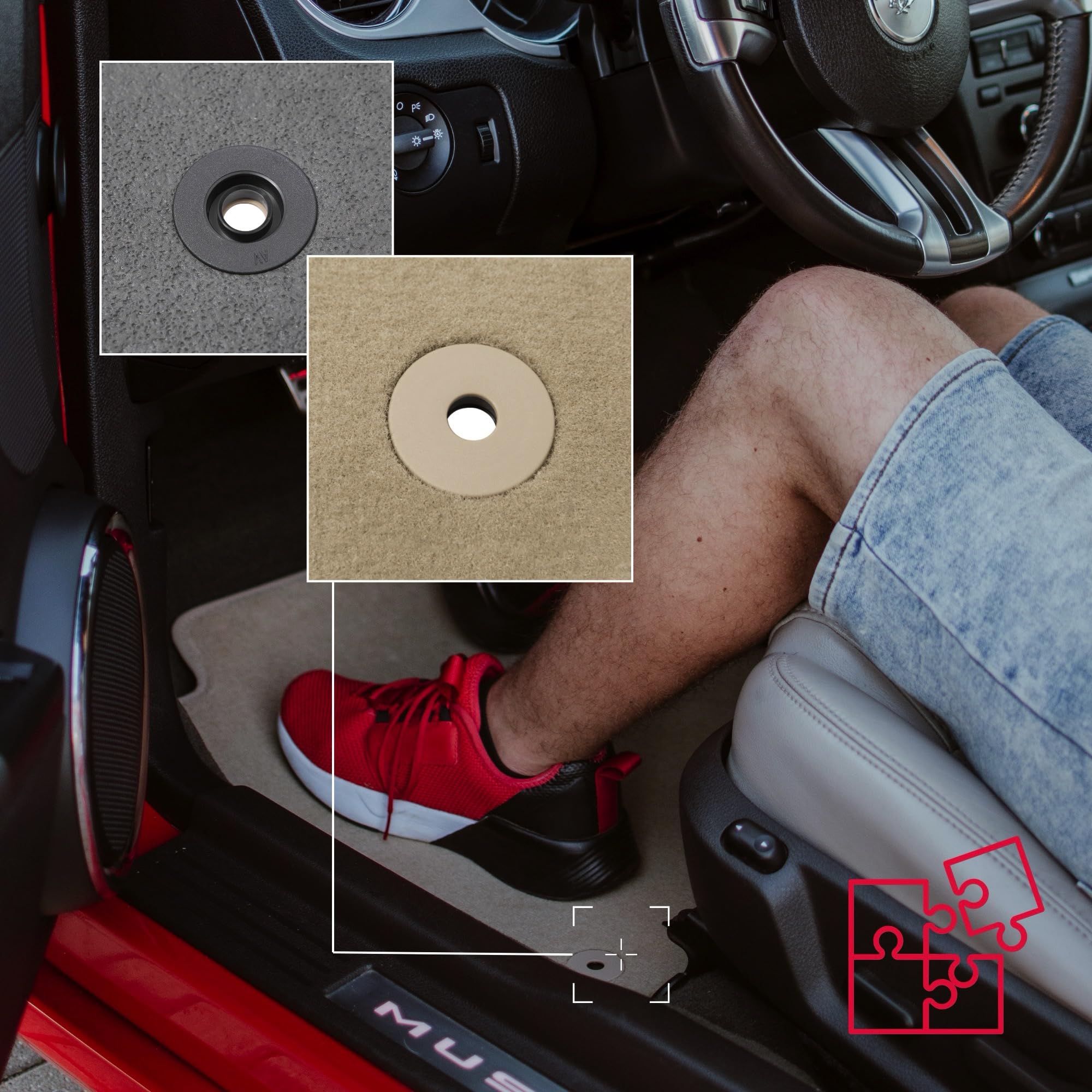 Wielganizator Tapis De Voiture En Caoutchouc Sur Mesure, Compatibles Avec Peugeot 406 (1995-2004) Berline, Break, Break | Meilleure Compatibilité Que Les Tapis Universels | Antidérapants | Noirs