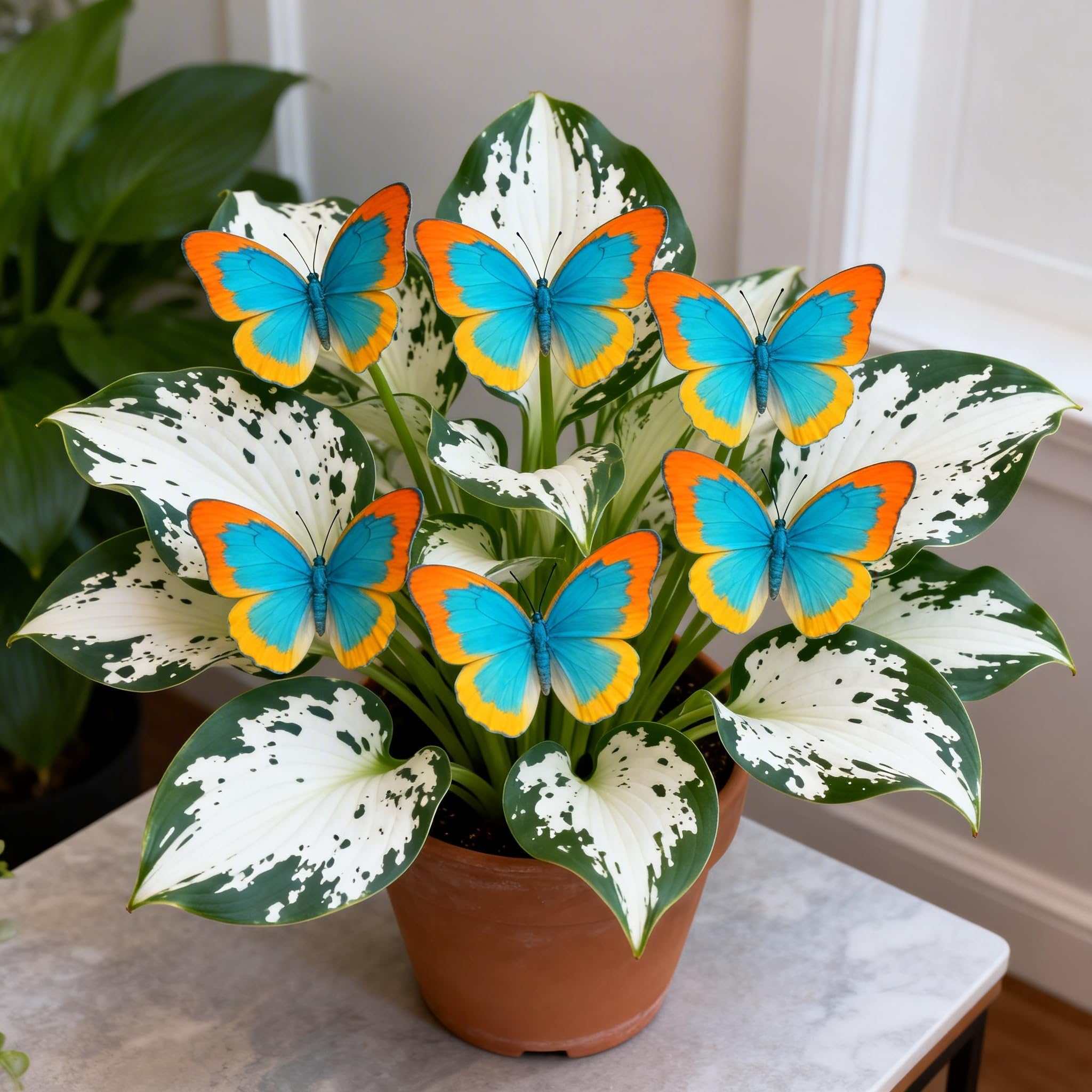 Perennial/Butterfly Flower/Brilliant Hosta Bulbs Mix for Planting Now UK/Potted Viewing/Excellent Display,Strong Plants That Grow-15bulbs-G