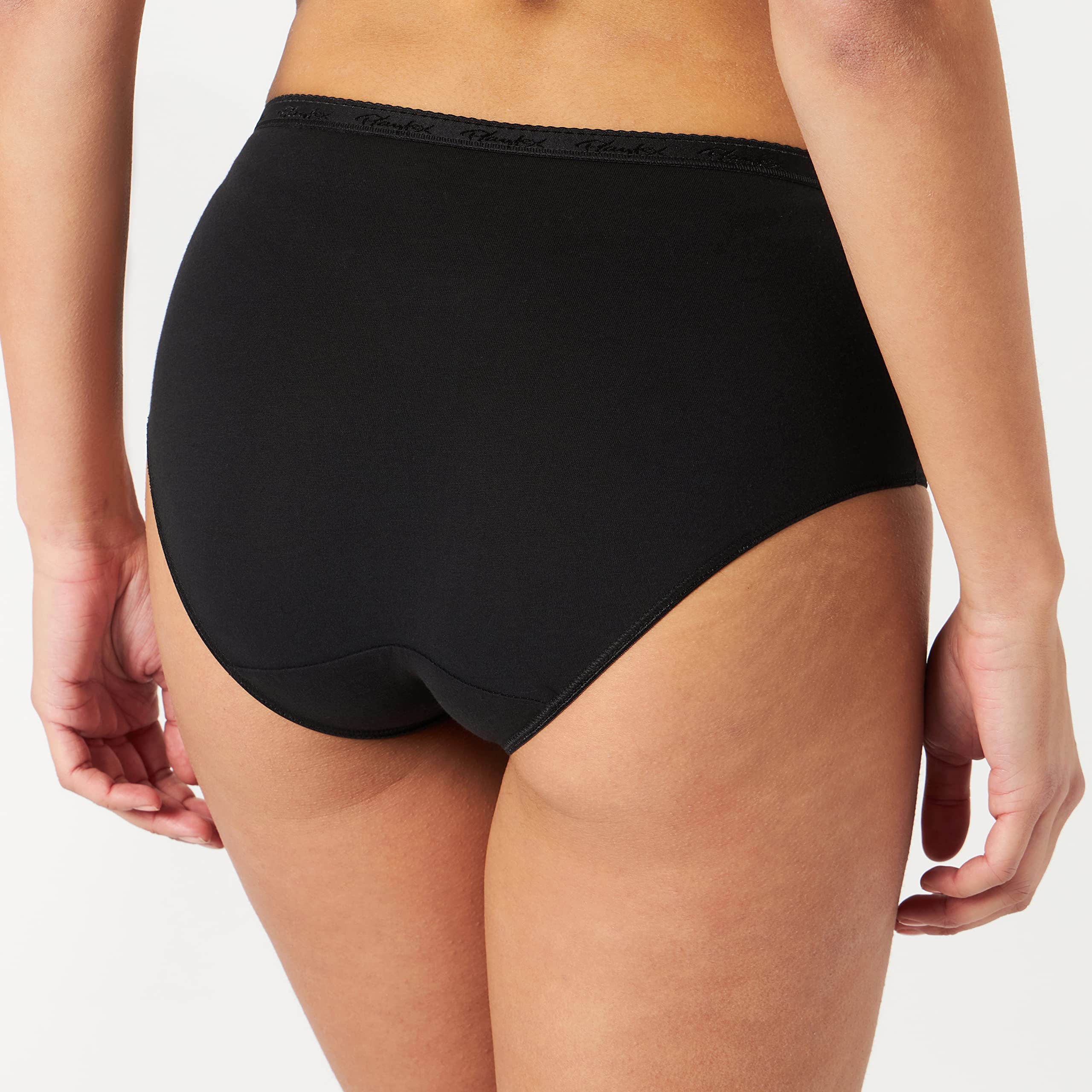 Playtex Pack Bragas Midi de Algodón orgánico Mujer x4