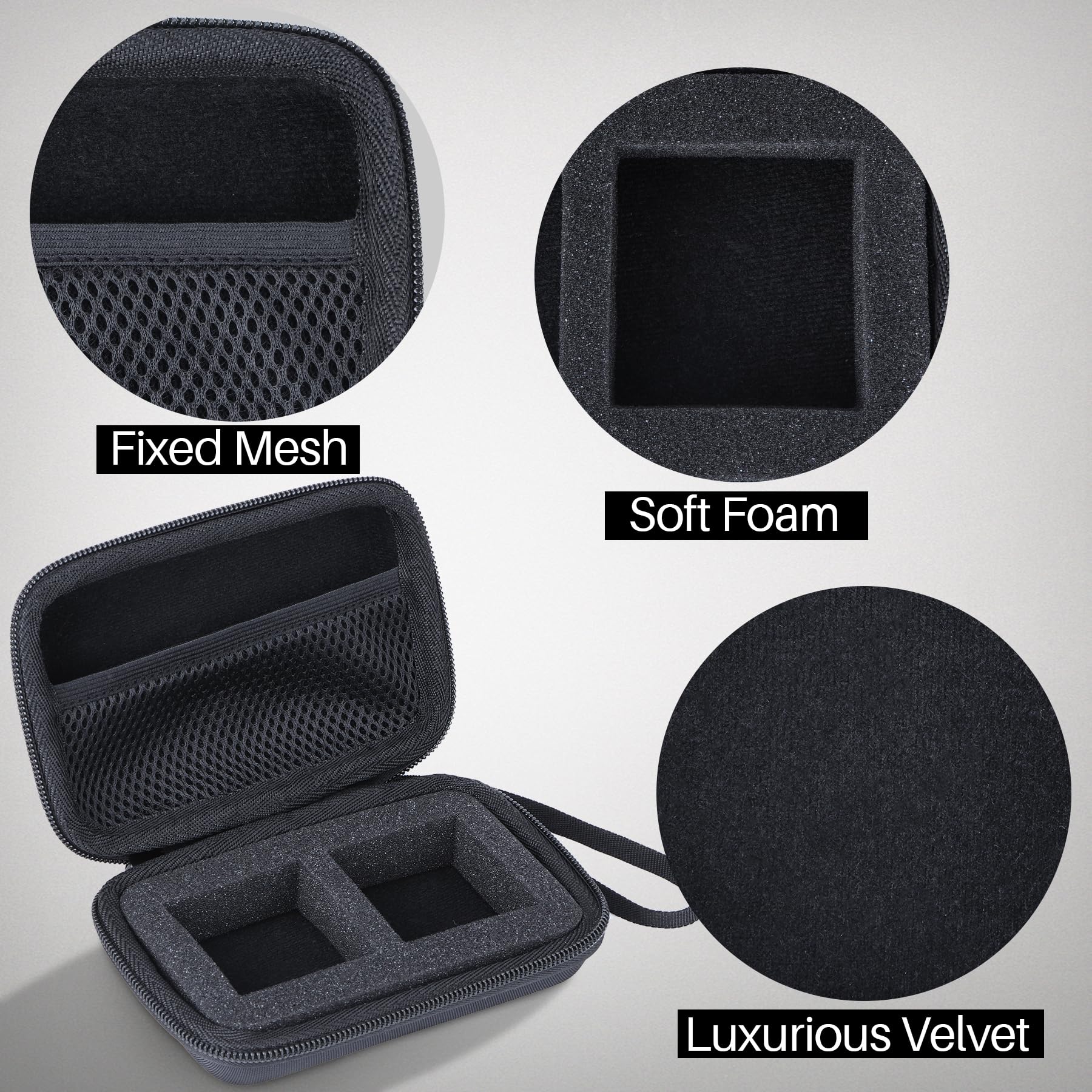 Lebakort Hard Carry Case Compatibie with DR-10L / DR-10L Pro Micro-Linear 32-Bit Float Recorder, Black, für Tascam DR-10L / DR-10L Pro - Image 4