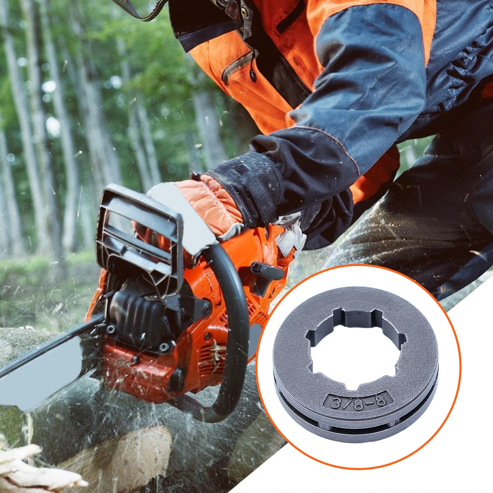 Lote De 4 Piñones De Llanta (Rim Sprocket) Para Motosierra Husqvarna 362, 365, 371, 372, 380, 575 | #503 93 24-71 - Farmertec