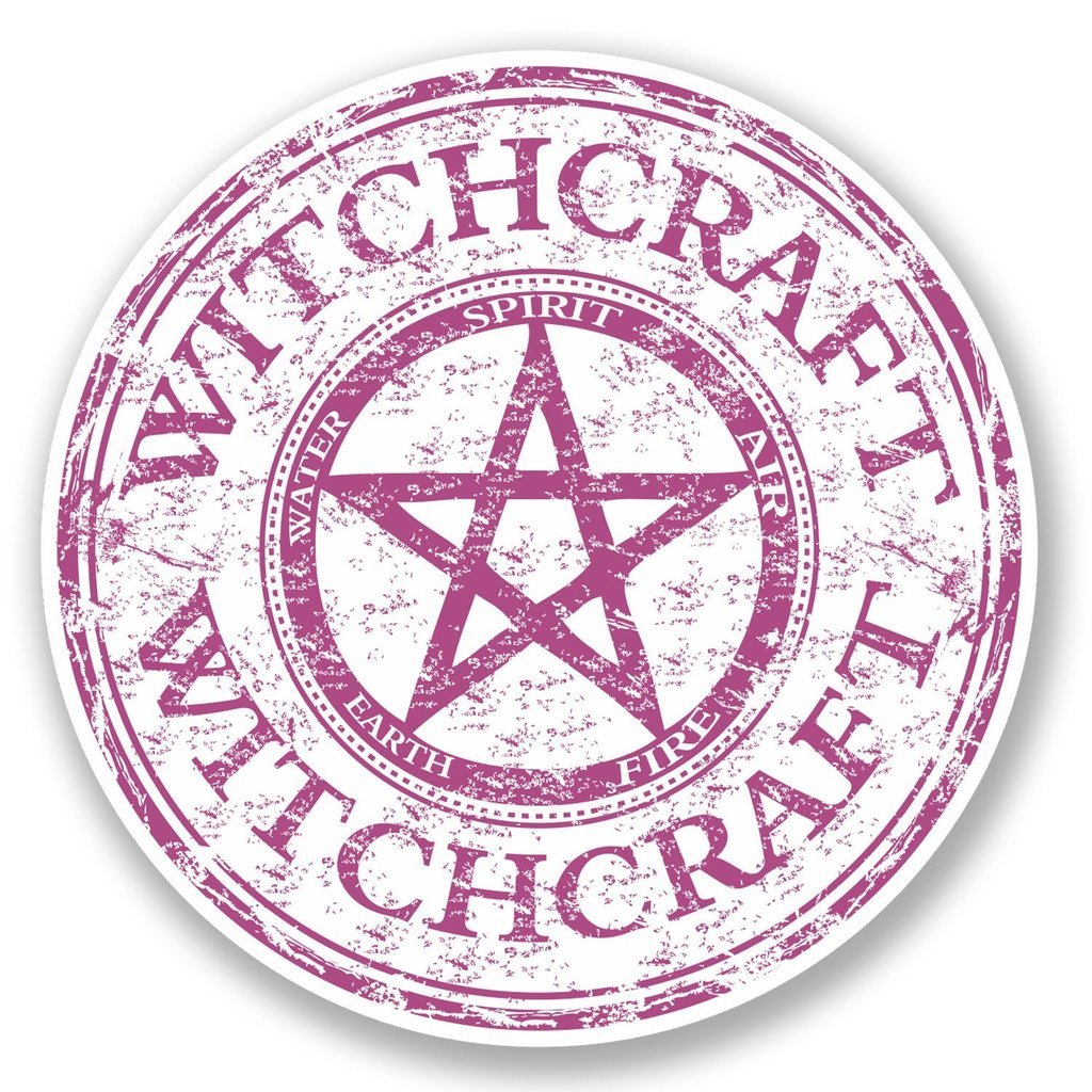 Destinationvinyl Multi 2 X 10Cm/100Mm Witchcraft Window Cling Sticker Car Van Campervan Glass #4623