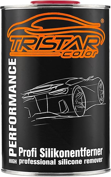 TRISTARcolor 1 litros decapante de Silicona desengrasador Limpiador para Pintura de Coche Pintura Base RAL Pintura imprimación
