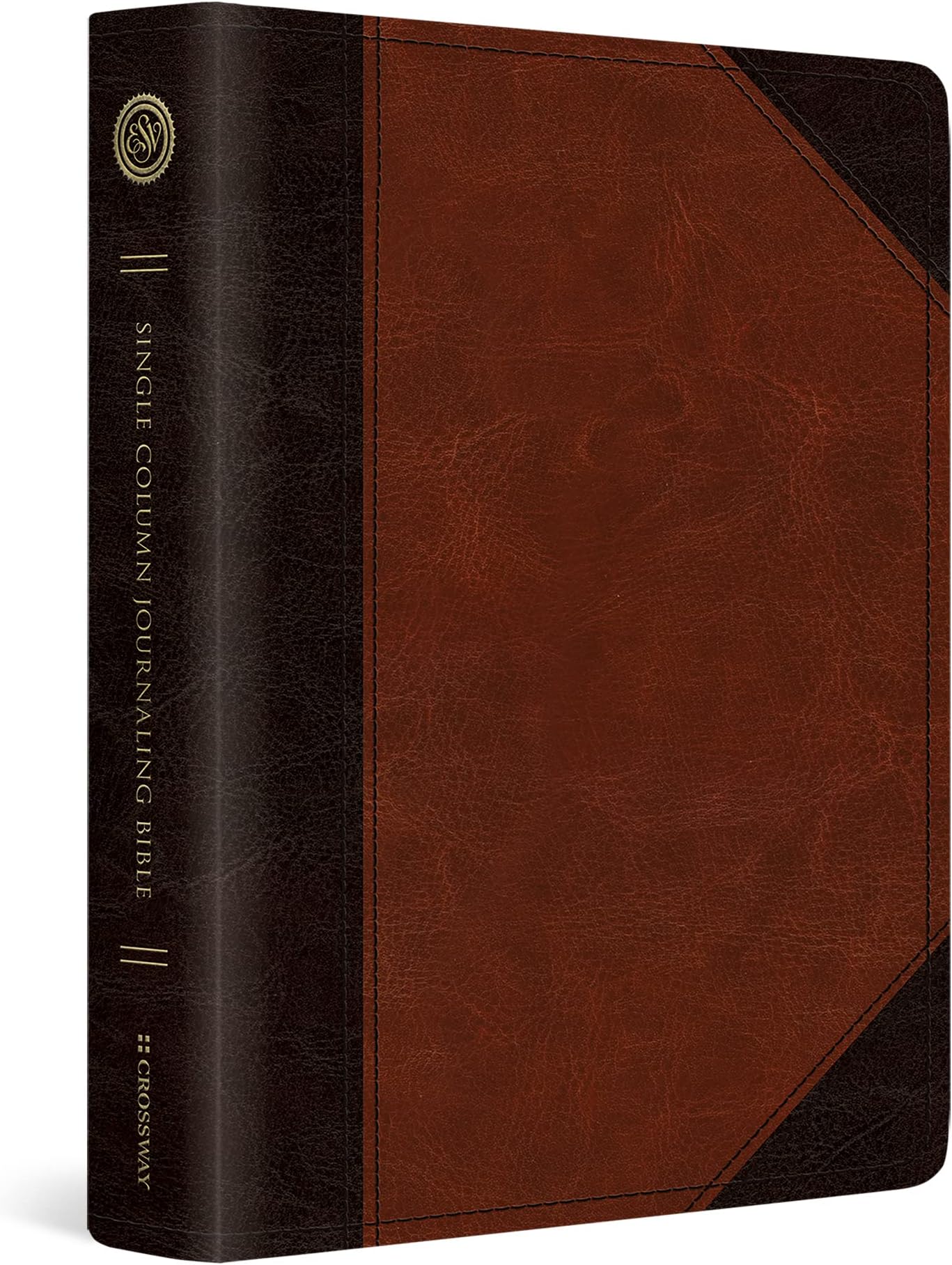 ESV Single Column Journaling Bible (TruTone, Brown/Cordovan, Portfolio Design)