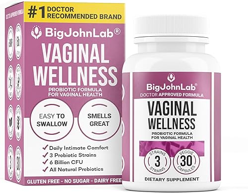 Miniatura 2 de BIGJOHNLAB - Probióticos vaginales para mujer  Balance de PH, control de olores, levadura, microbioma y salud femenina  6B UFC, raíz de regaliz