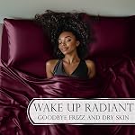 DECOLURE Satin Bed Sheets - 6 Piece Luxury Silky Queen Size Bedding Set - Softer Than Silk, Wrinkle-Free with 15” Deep Pocket Fitted Sheet, Perfect for Hair & Skin, Gifts for Women (Rosewood)