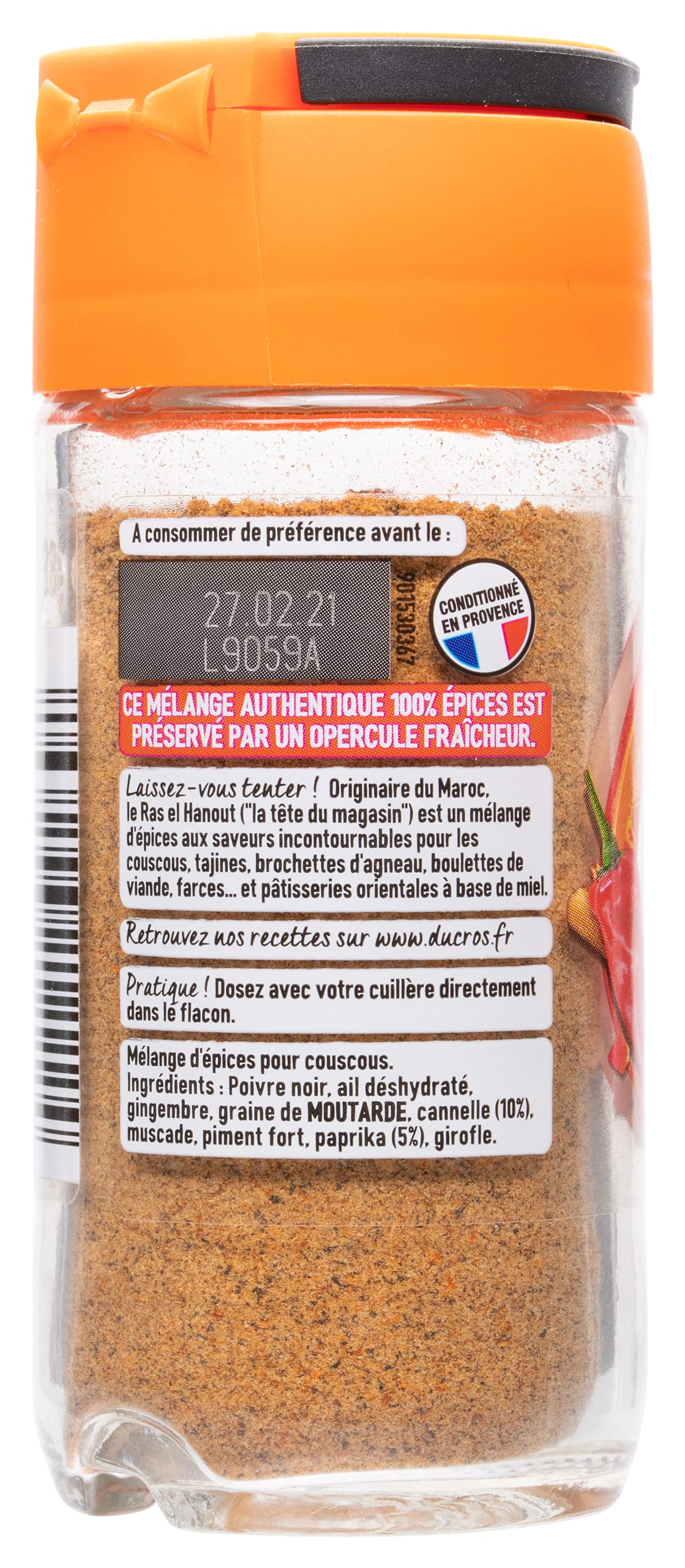 Ducros Ras El Hanout Epices Pour Couscous 42 g