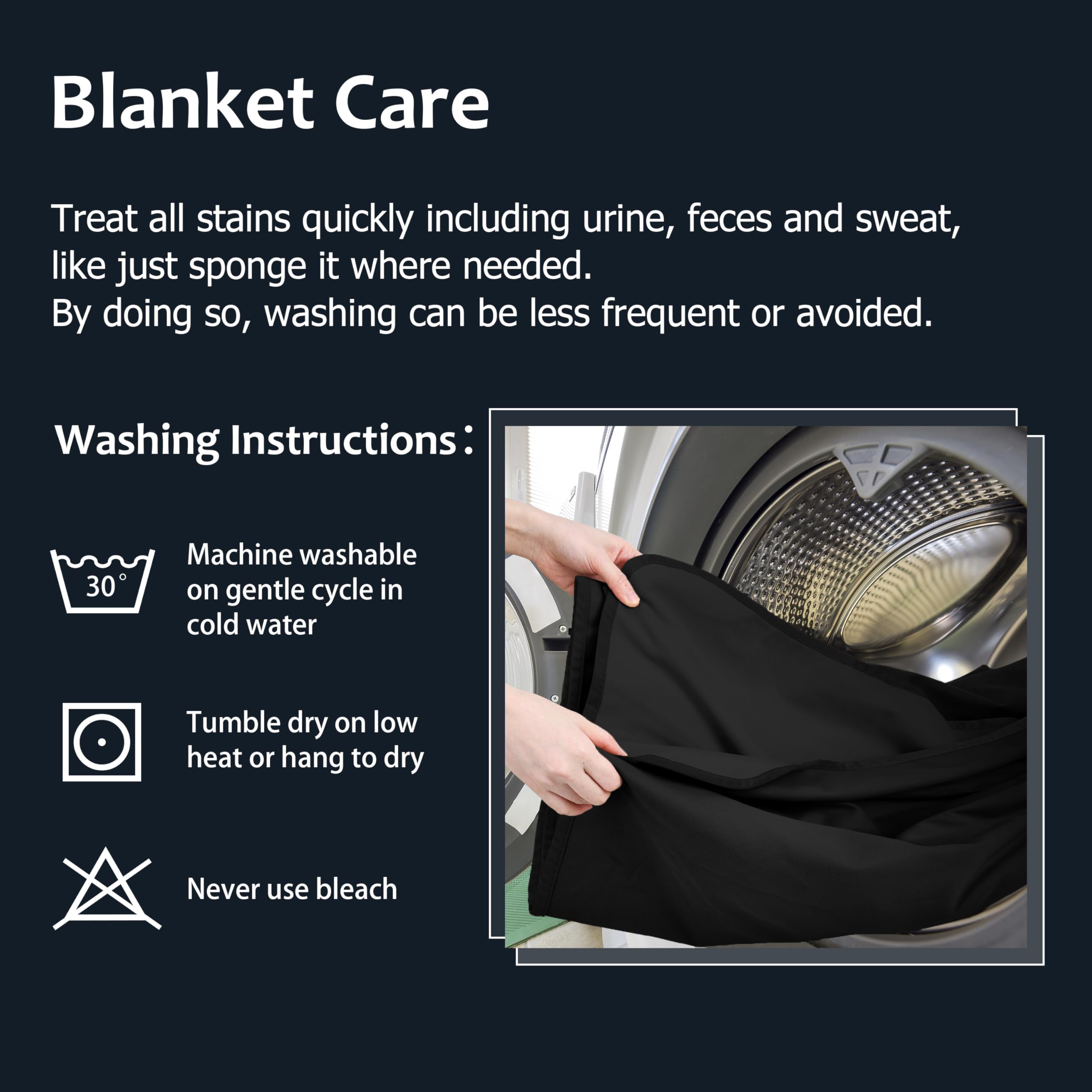 Catalonia Classy Couverture imperméable pour lit intimité, couverture d'amour, imperméable, anti-salissure, pour adultes, taille XL, 203 x 152 cm, noir