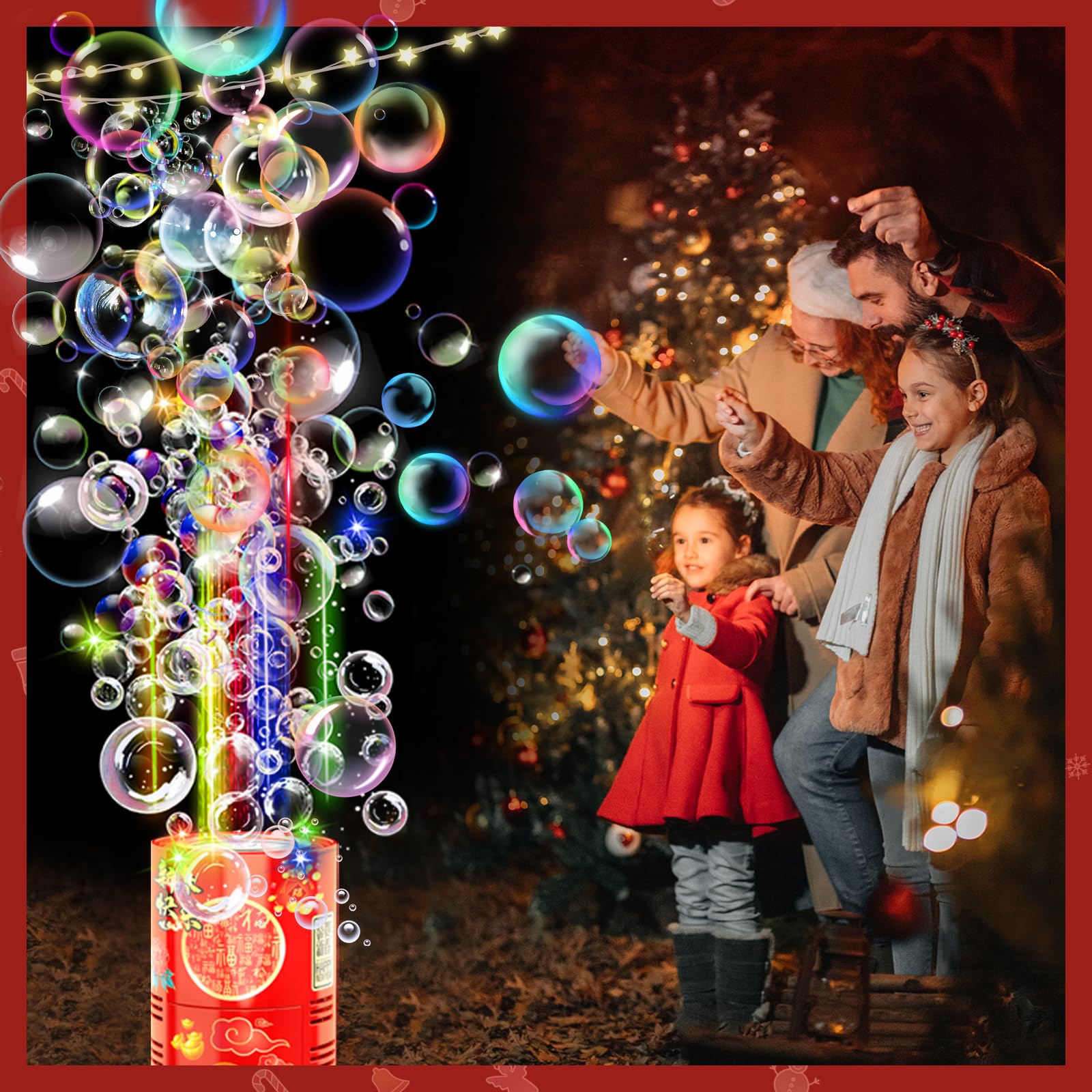 Macchina Automatica Per Bolle Di Sapone A Forma Di Granchio - Ricaricabile USB, Con Luci LED E Musica, Oltre 30000 Bolle/min - 3
