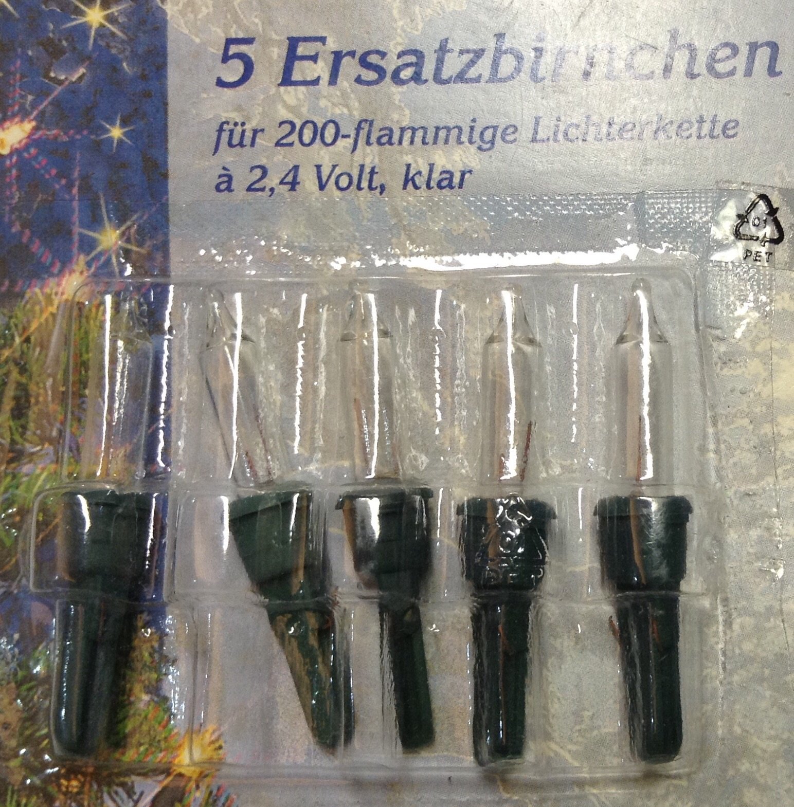 Ersatzbirnchen 2,4V klar