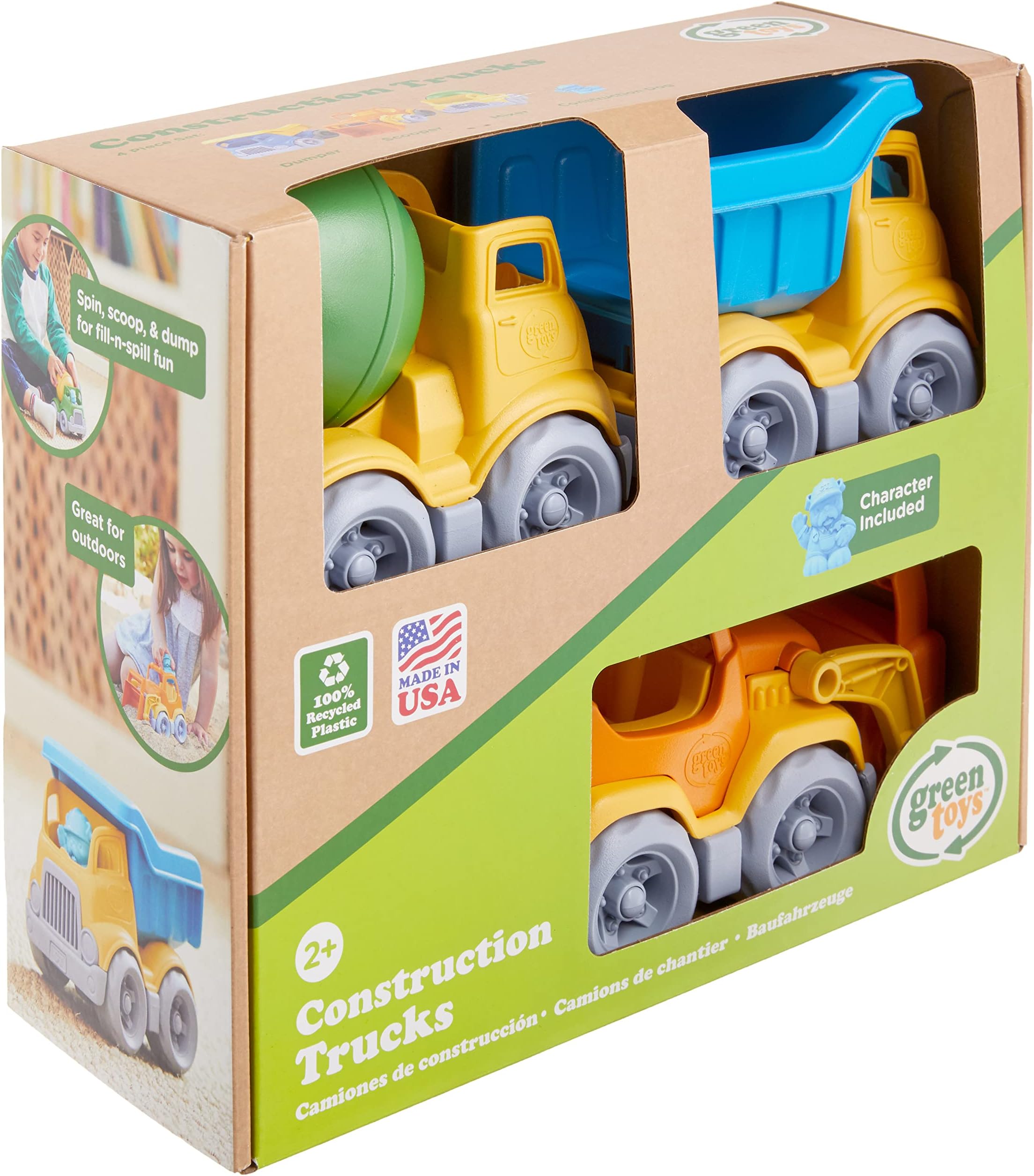 Green Toys Construction Vehicle - 3 Pack - 4C